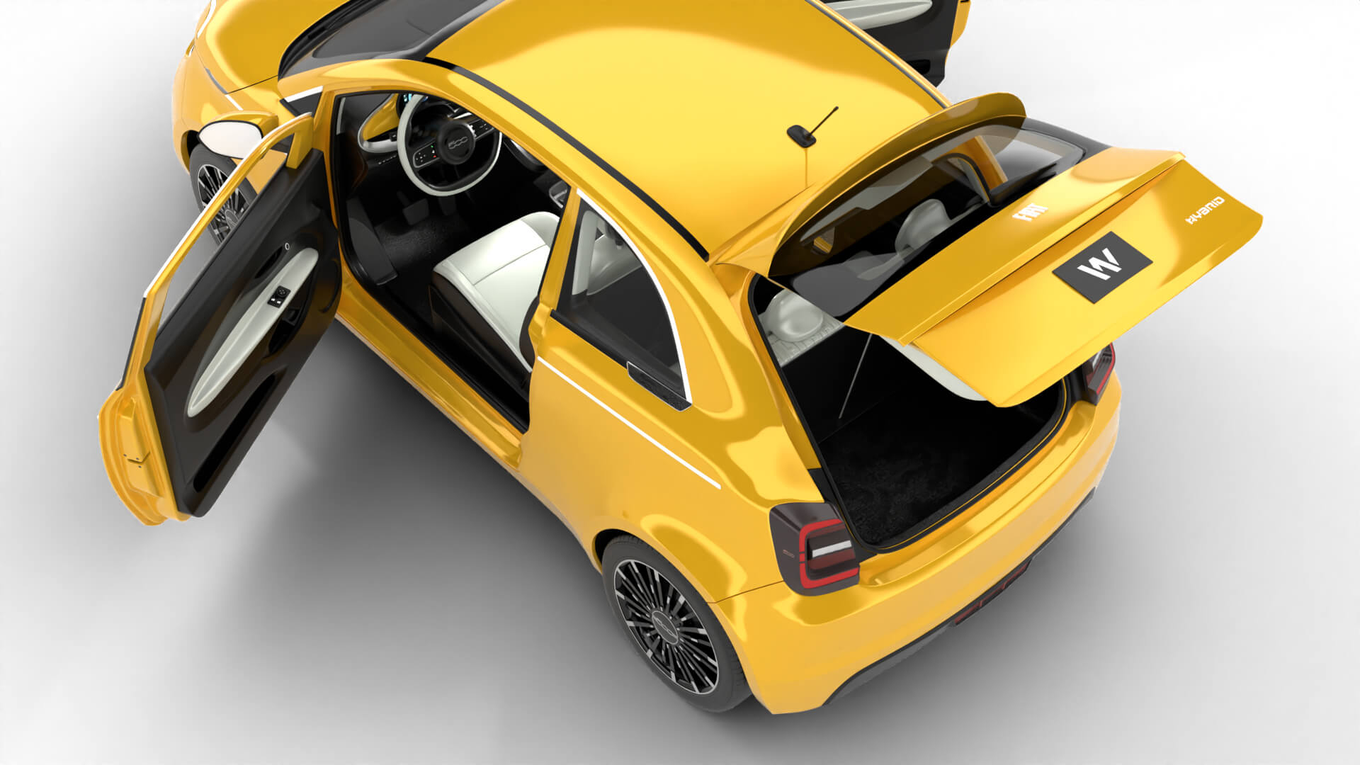Fiat 500 Hybrid Cabrio 2026 HQ 3D Model