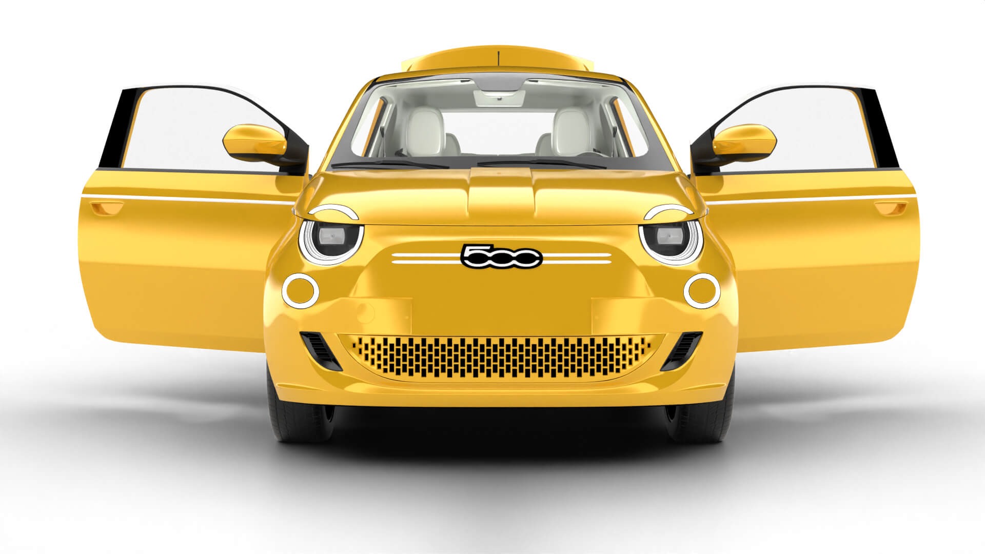 Fiat 500 Hybrid Cabrio 2026 HQ 3D Model