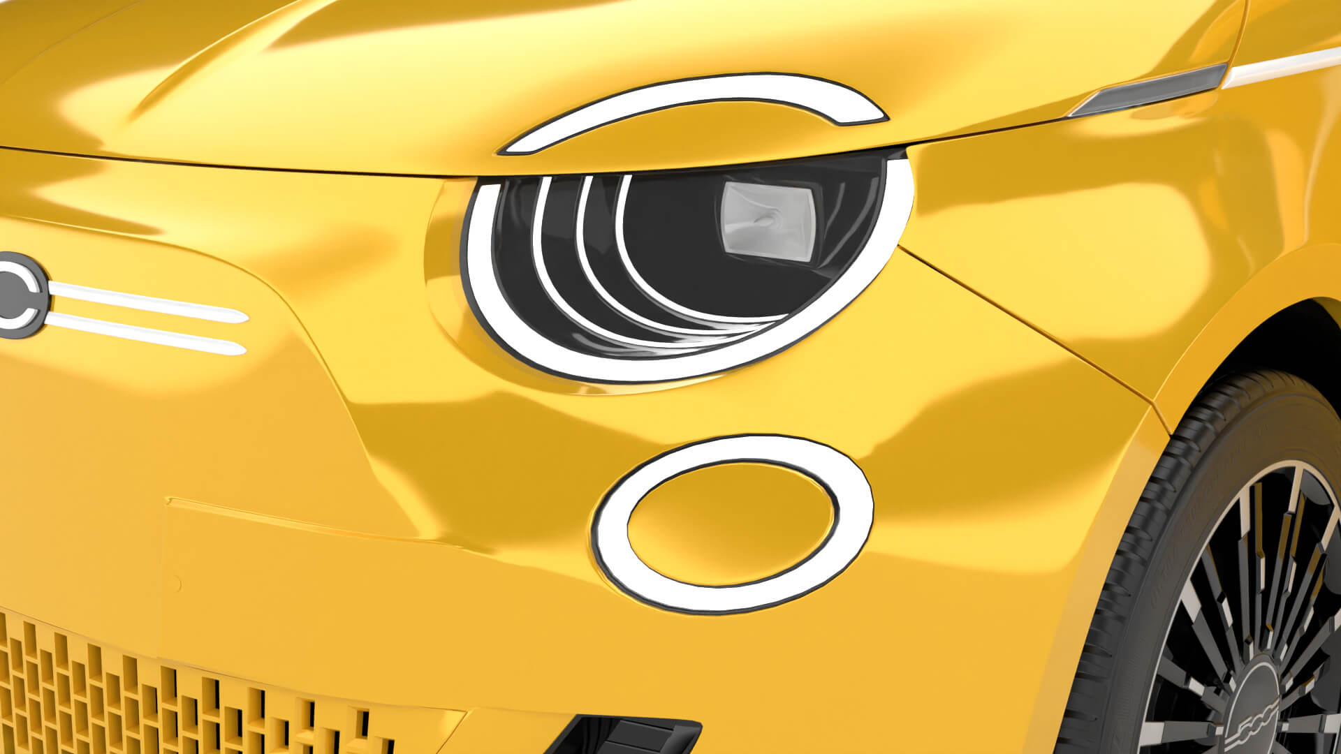 Fiat 500 Hybrid Cabrio 2026 HQ 3D Model