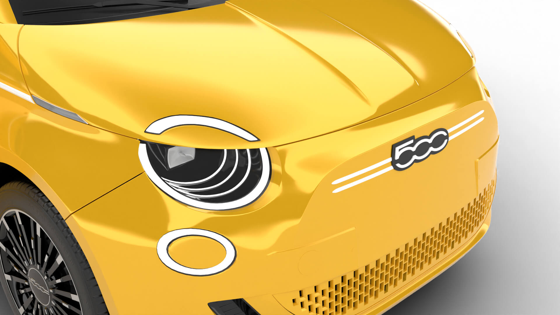 Fiat 500 Hybrid Cabrio 2026 HQ 3D Model