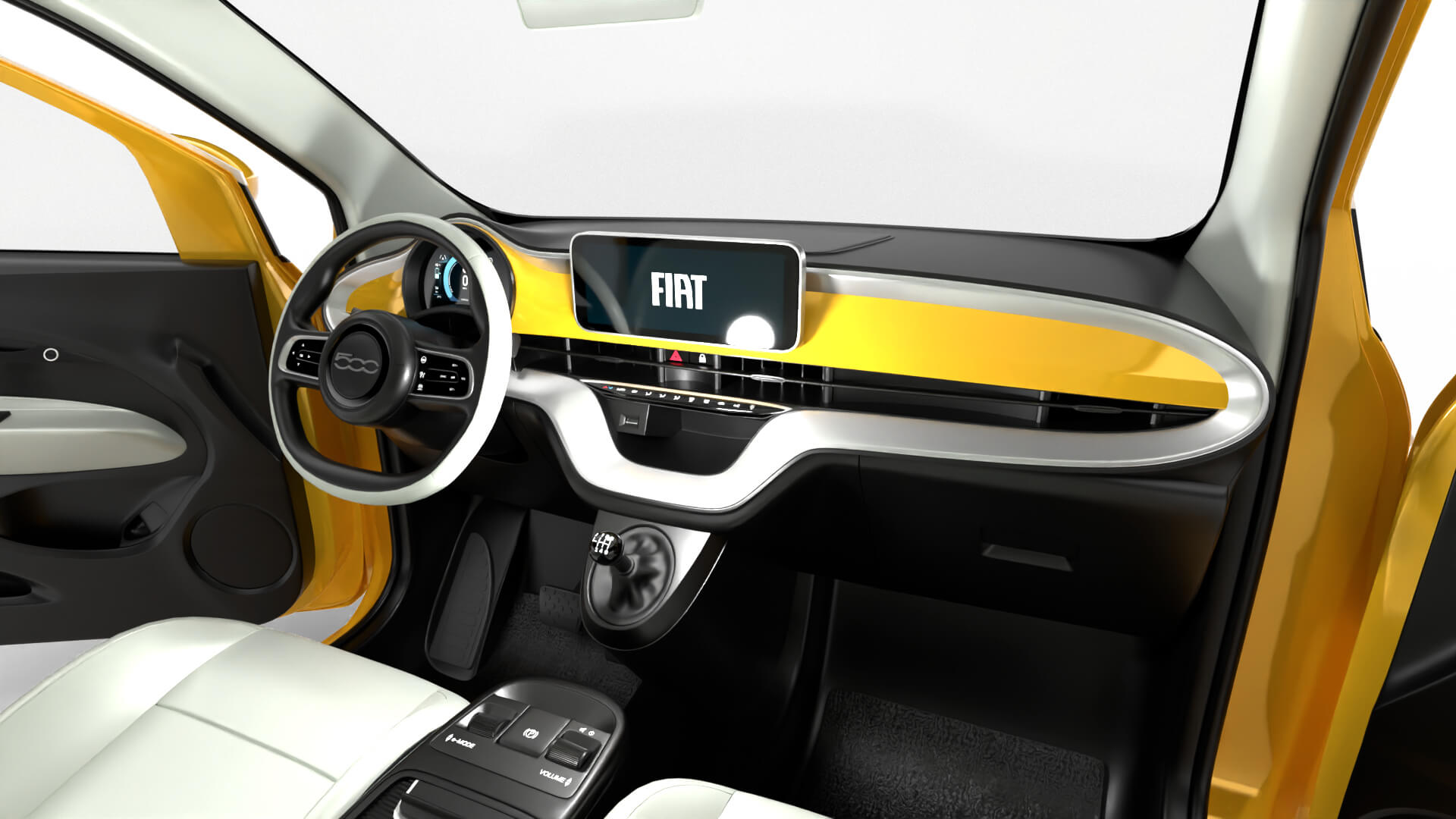 Fiat 500 Hybrid Cabrio 2026 HQ 3D Model