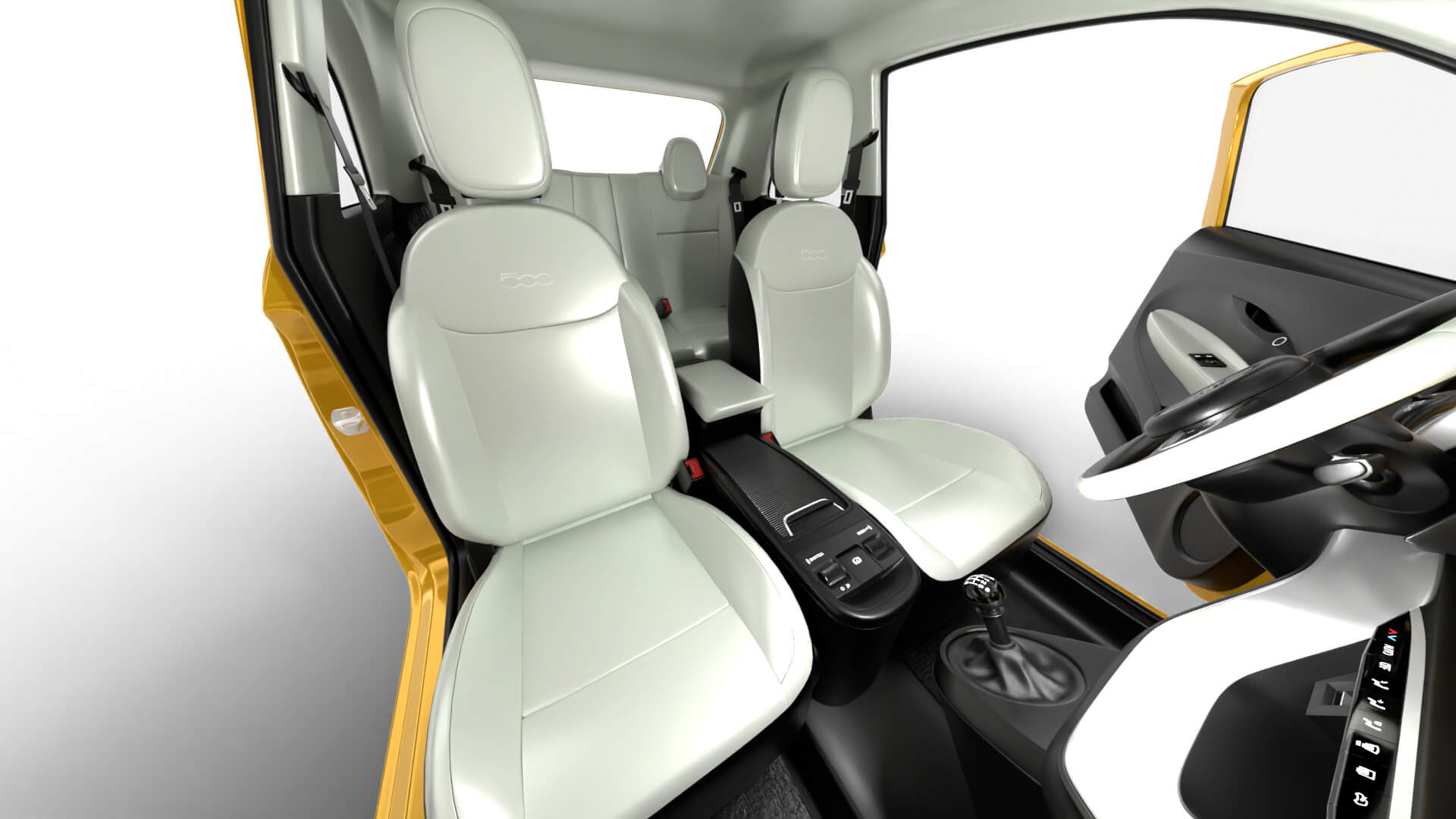Fiat 500 Hybrid Cabrio 2026 HQ 3D Model