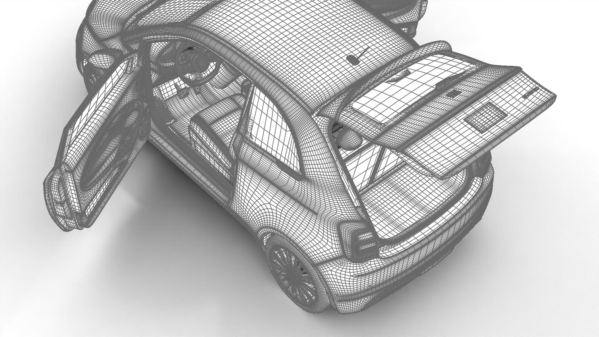 Fiat 500 Hybrid Cabrio 2026 HQ 3D Model
