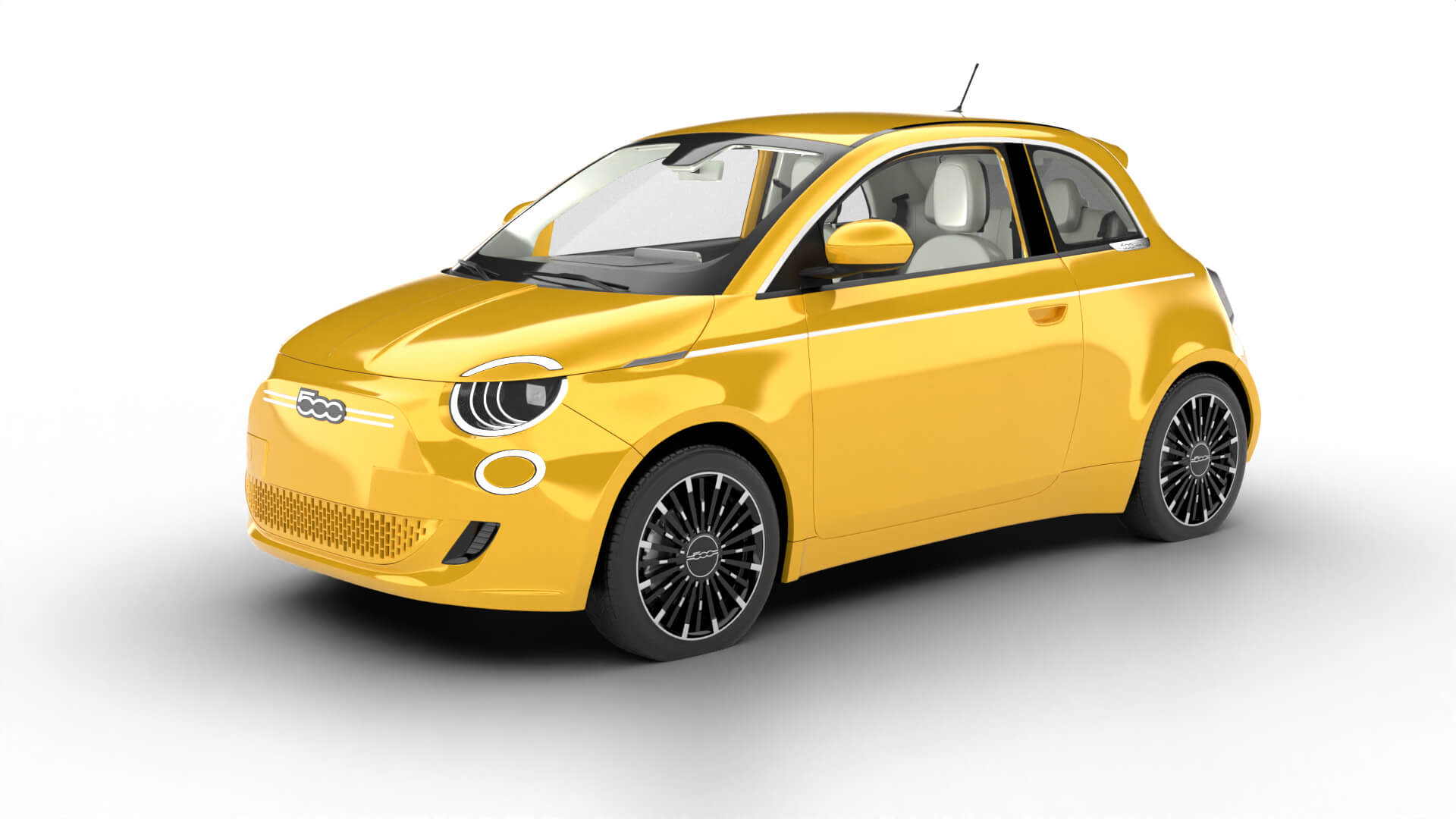 Fiat 500 Hybrid 2026 3D Model