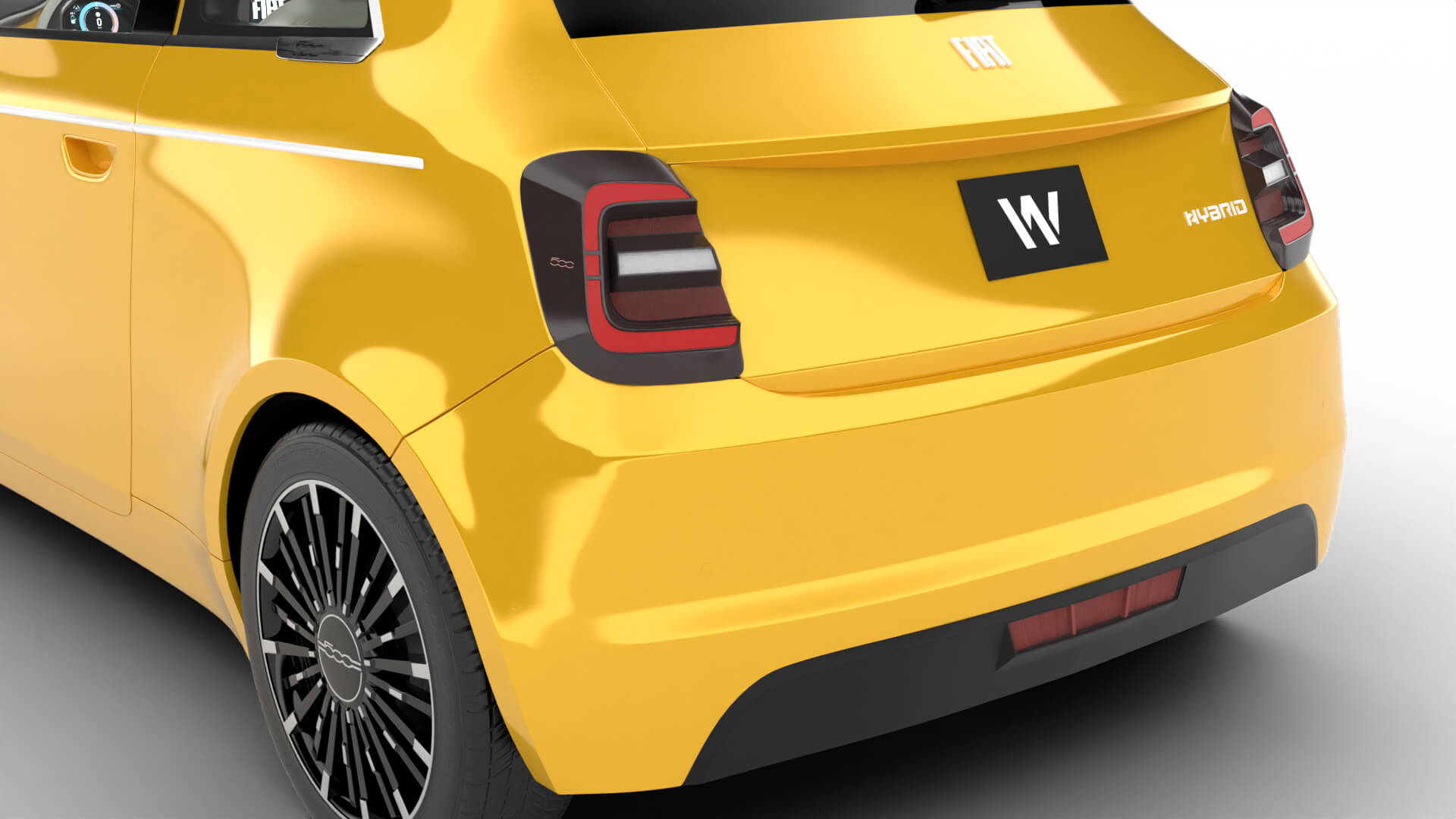 Fiat 500 Hybrid 2026 3D Model