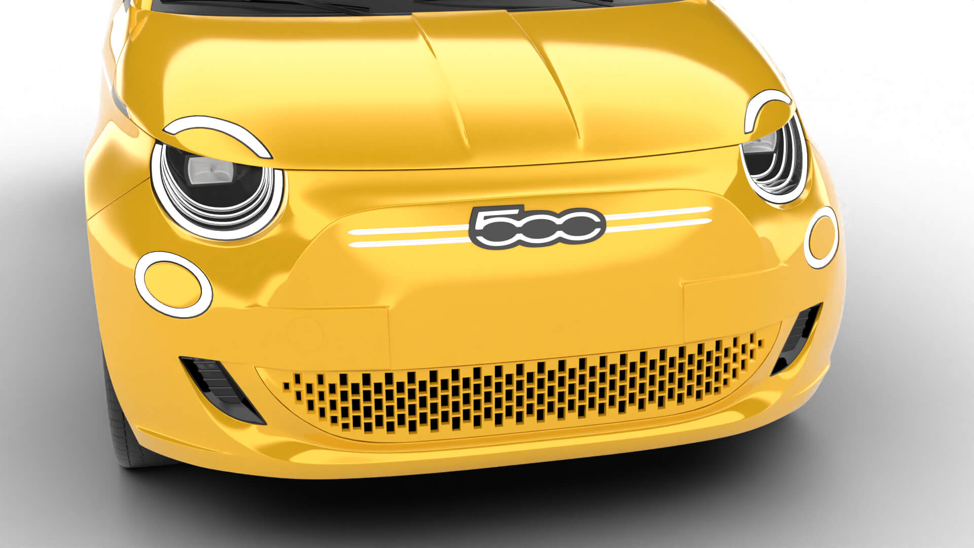 Fiat 500 Hybrid 2026 3D Model