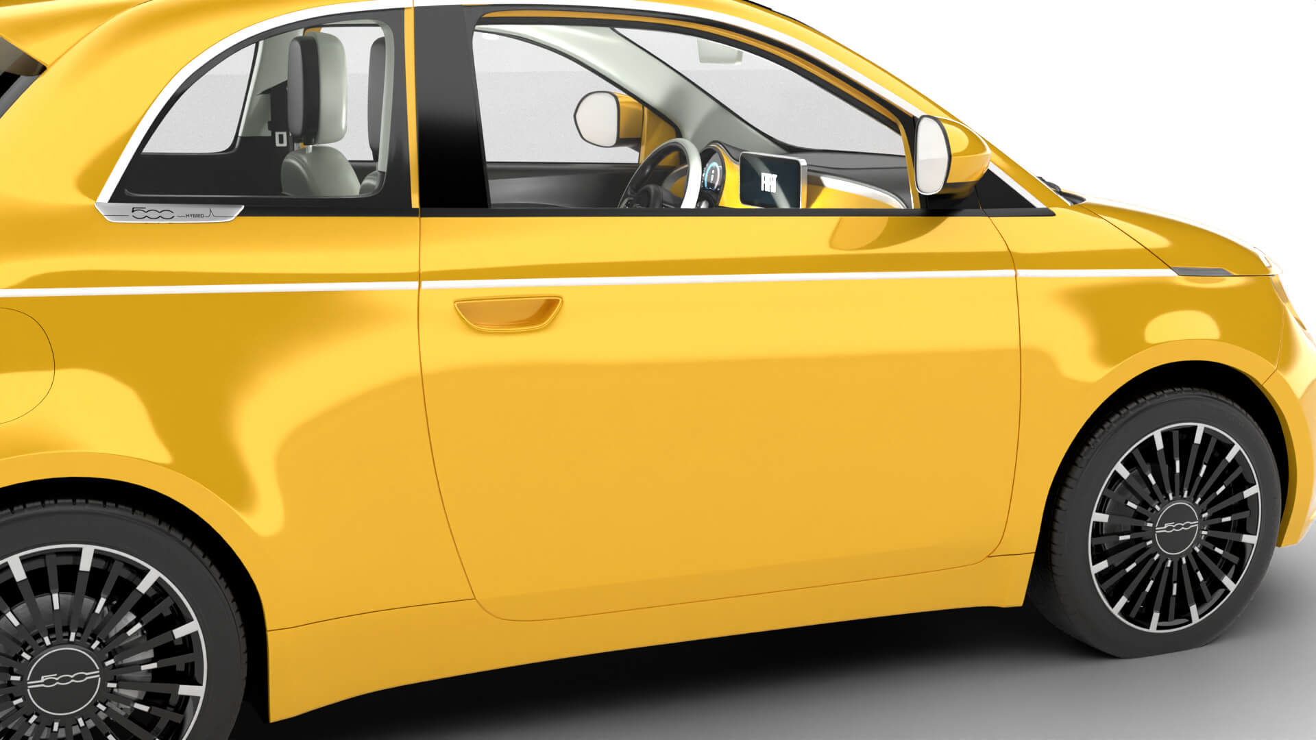 Fiat 500 Hybrid 2026 3D Model
