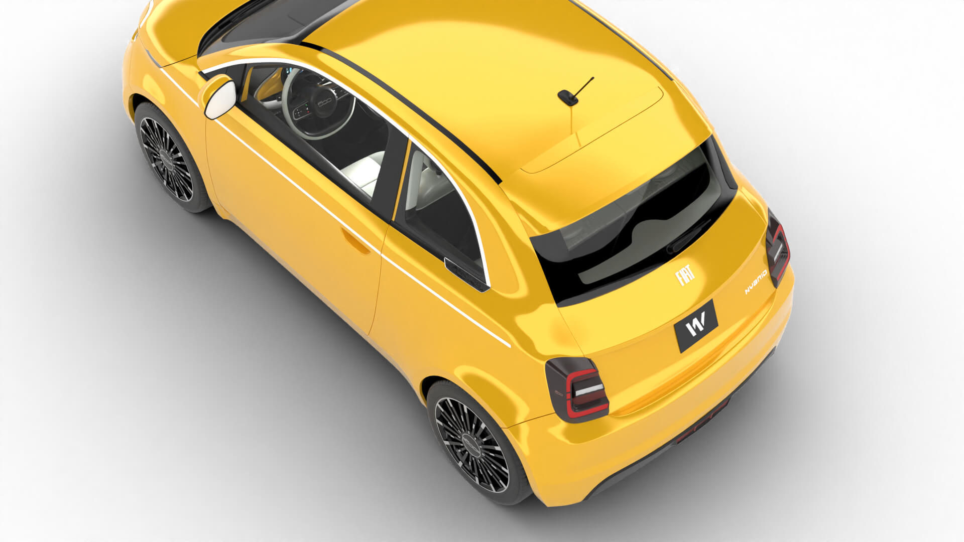 Fiat 500 Hybrid 2026 3D Model