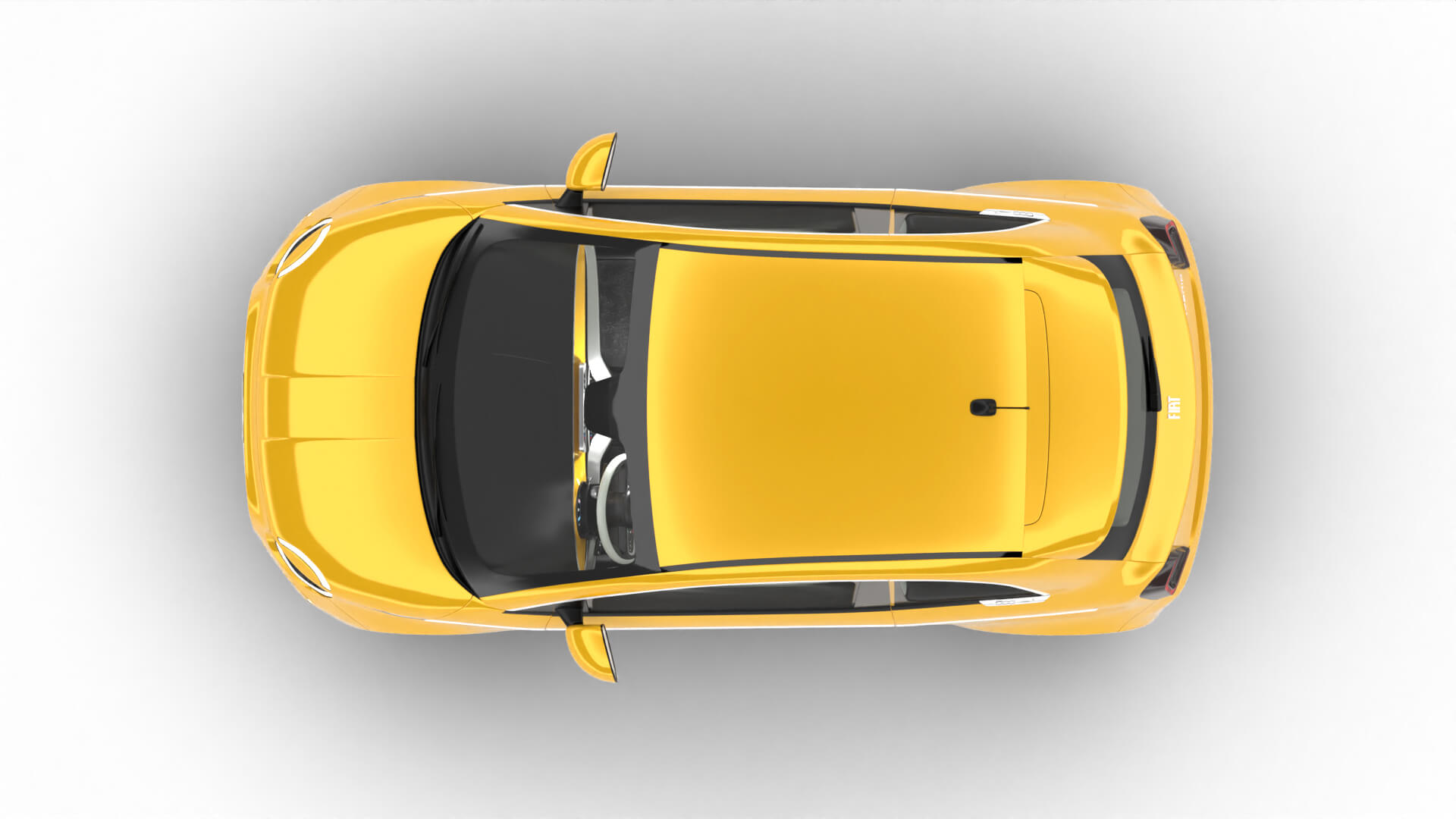 Fiat 500 Hybrid 2026 3D Model