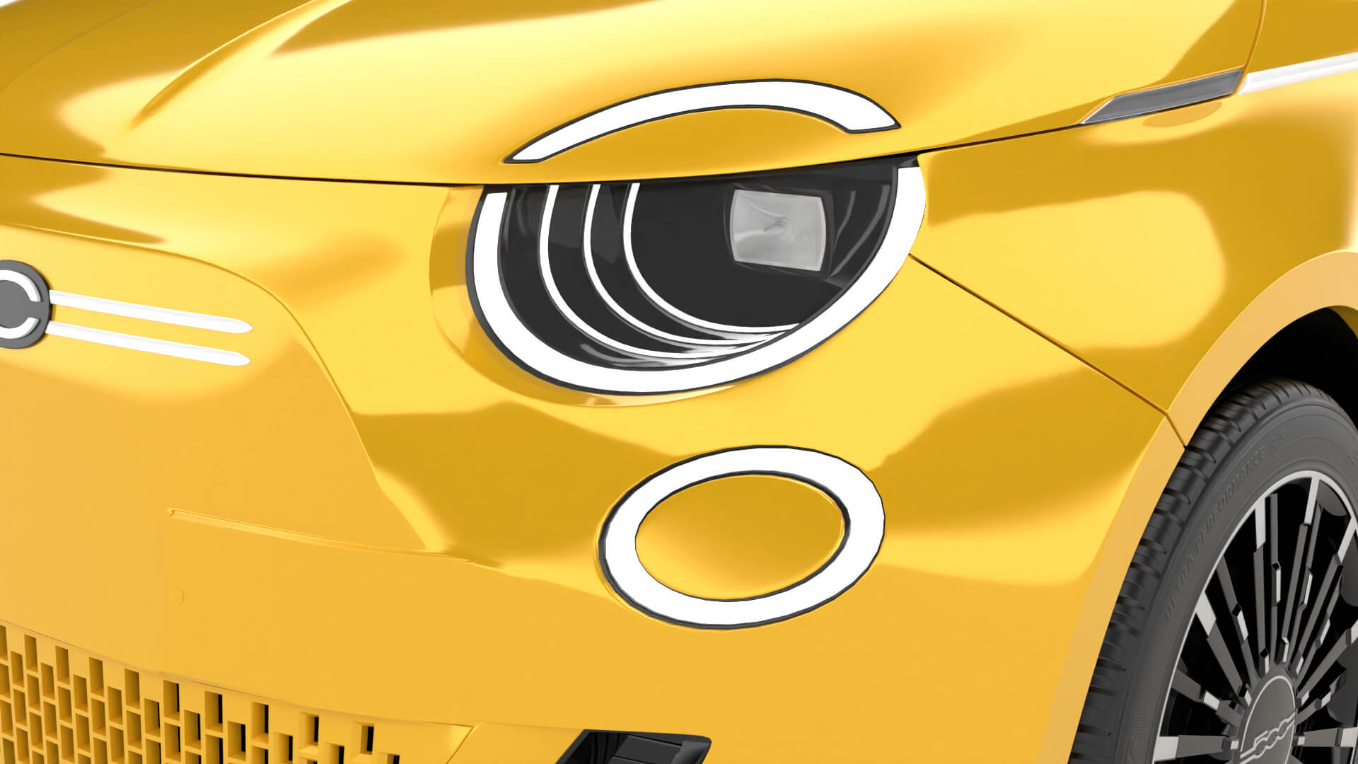 Fiat 500 Hybrid 2026 3D Model
