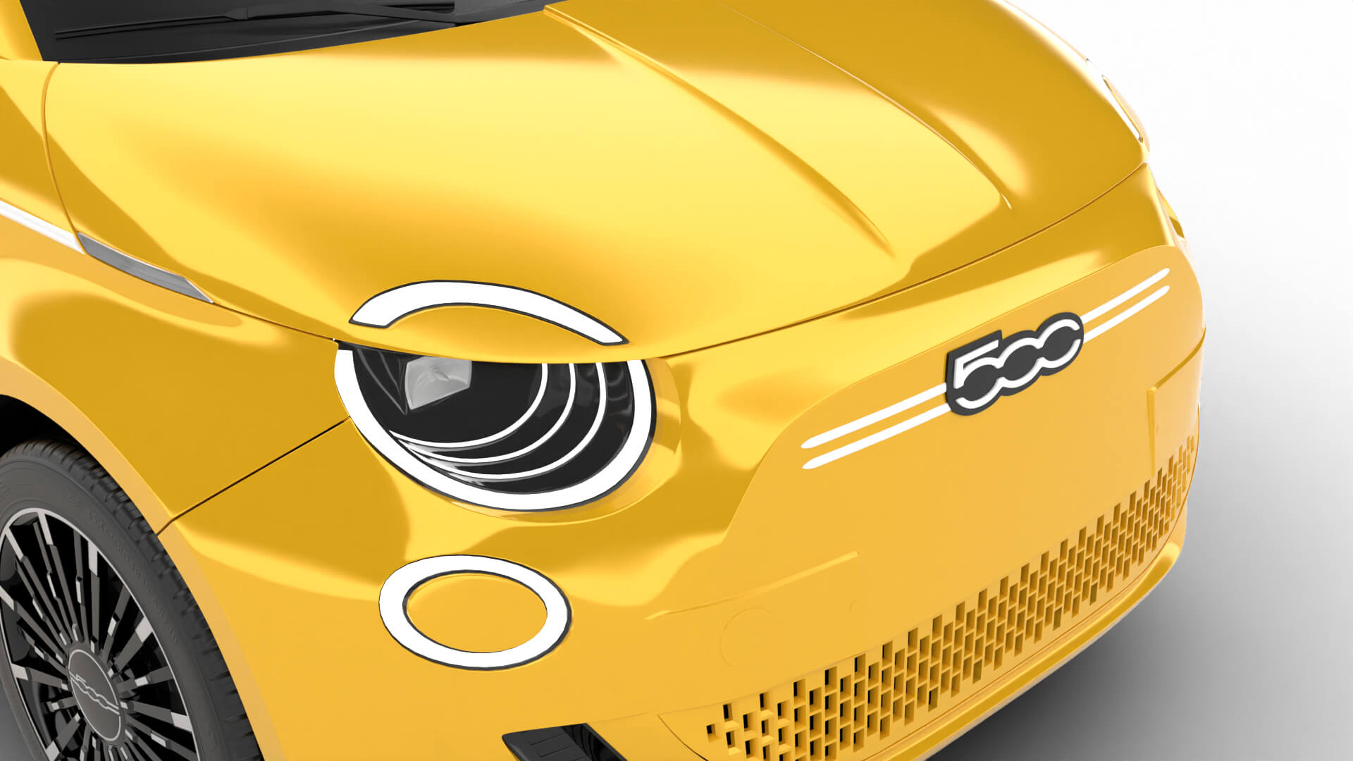 Fiat 500 Hybrid 2026 3D Model
