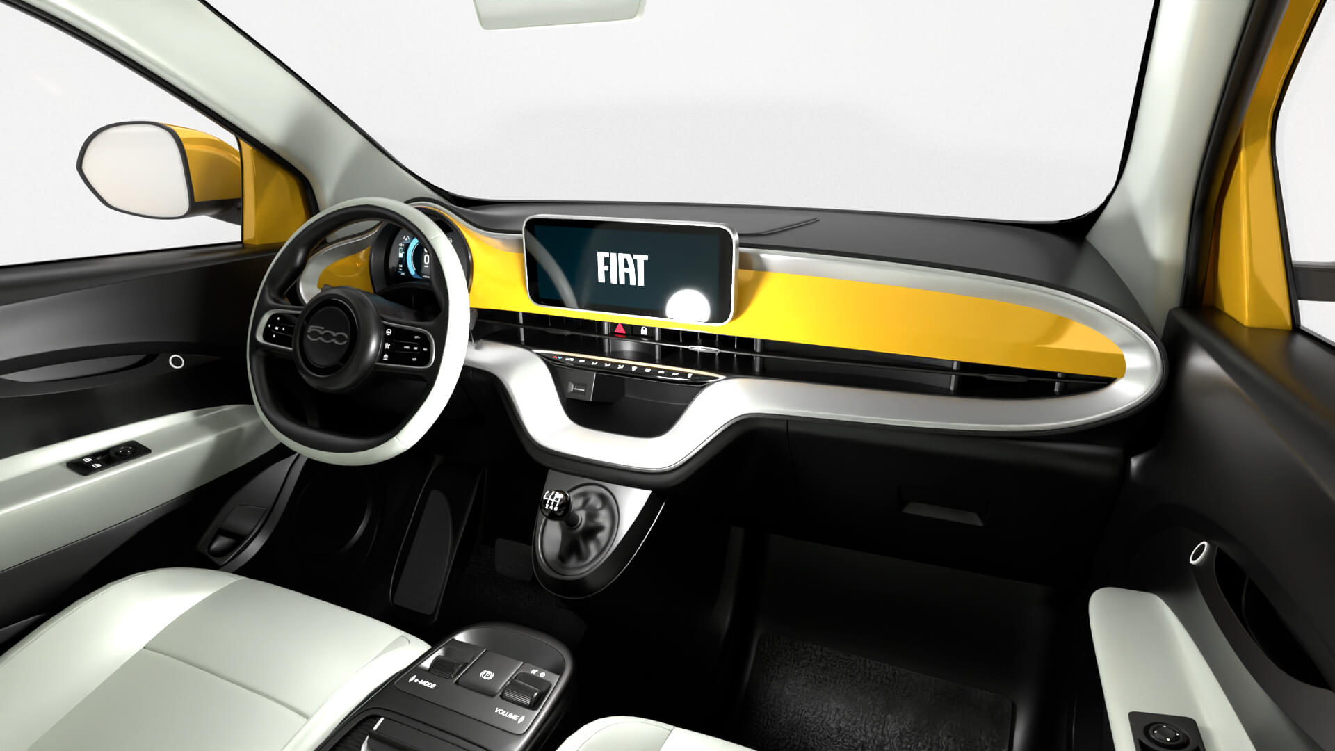 Fiat 500 Hybrid 2026 3D Model