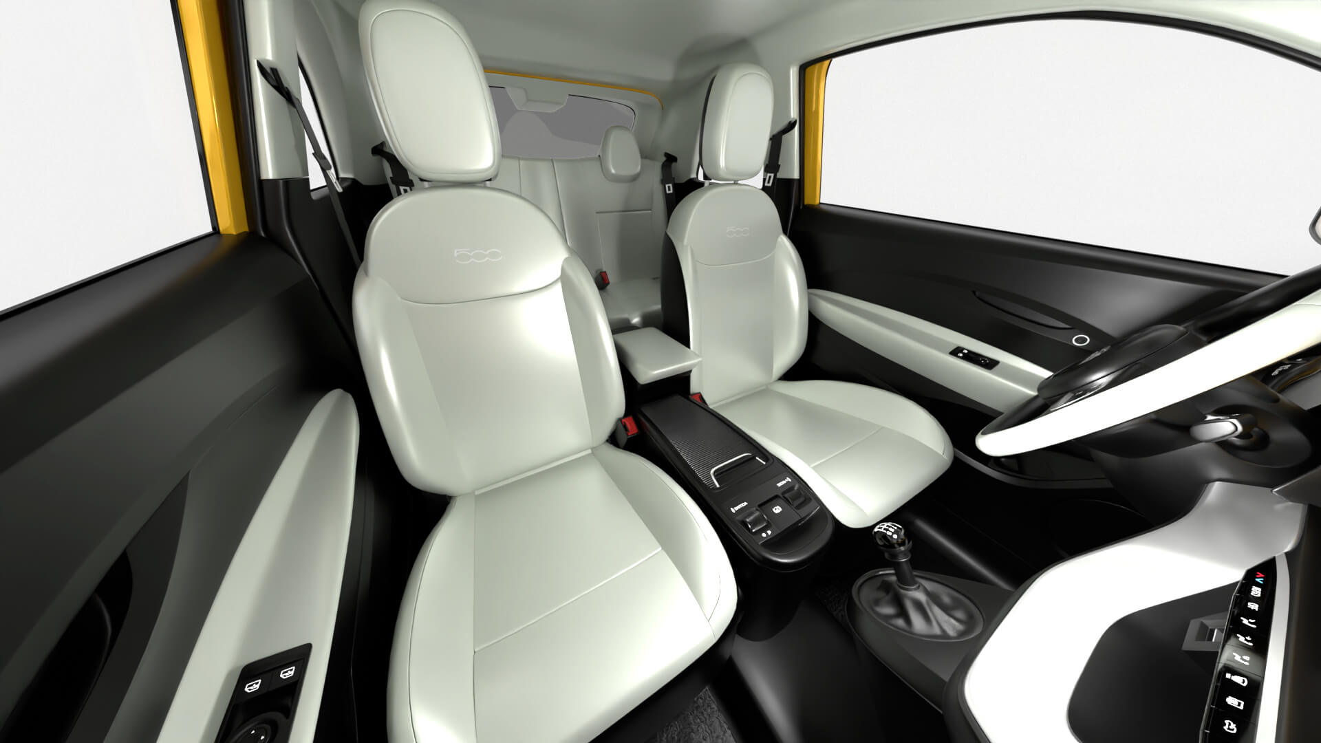 Fiat 500 Hybrid 2026 3D Model