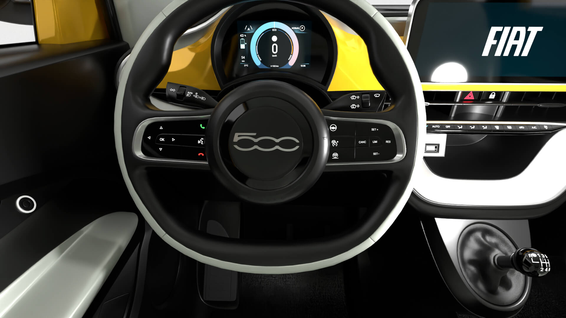 Fiat 500 Hybrid 2026 3D Model