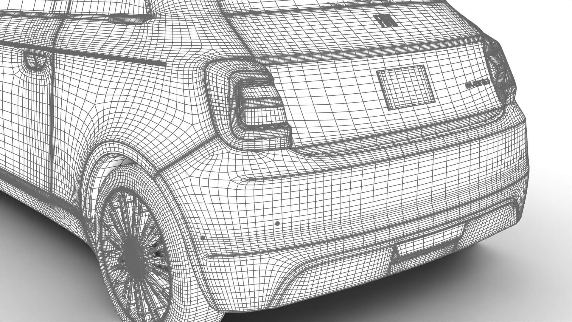 Fiat 500 Hybrid 2026 3D Model