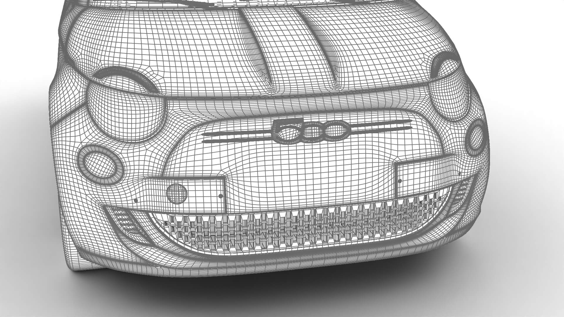 Fiat 500 Hybrid 2026 3D Model