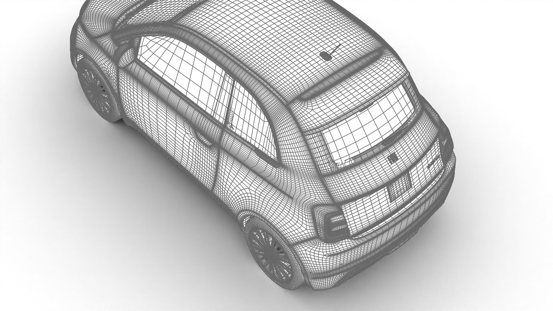 Fiat 500 Hybrid 2026 3D Model
