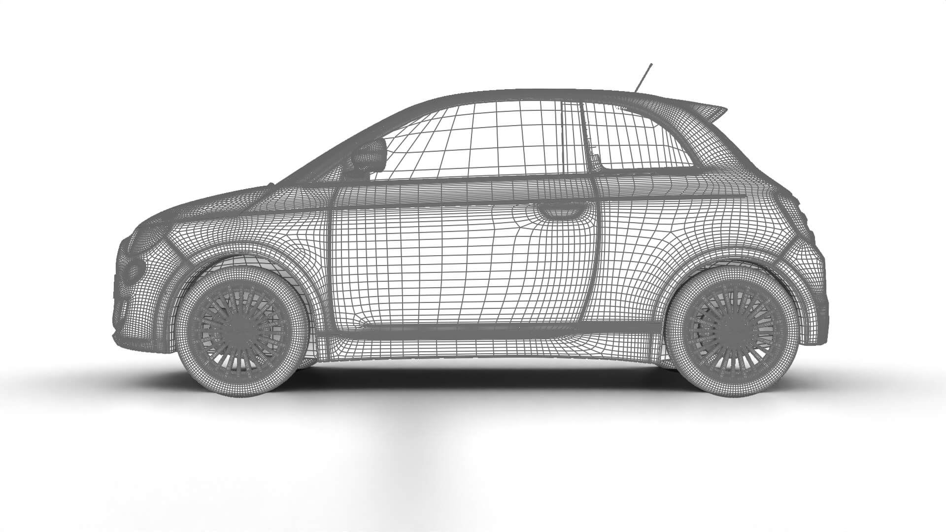 Fiat 500 Hybrid 2026 3D Model