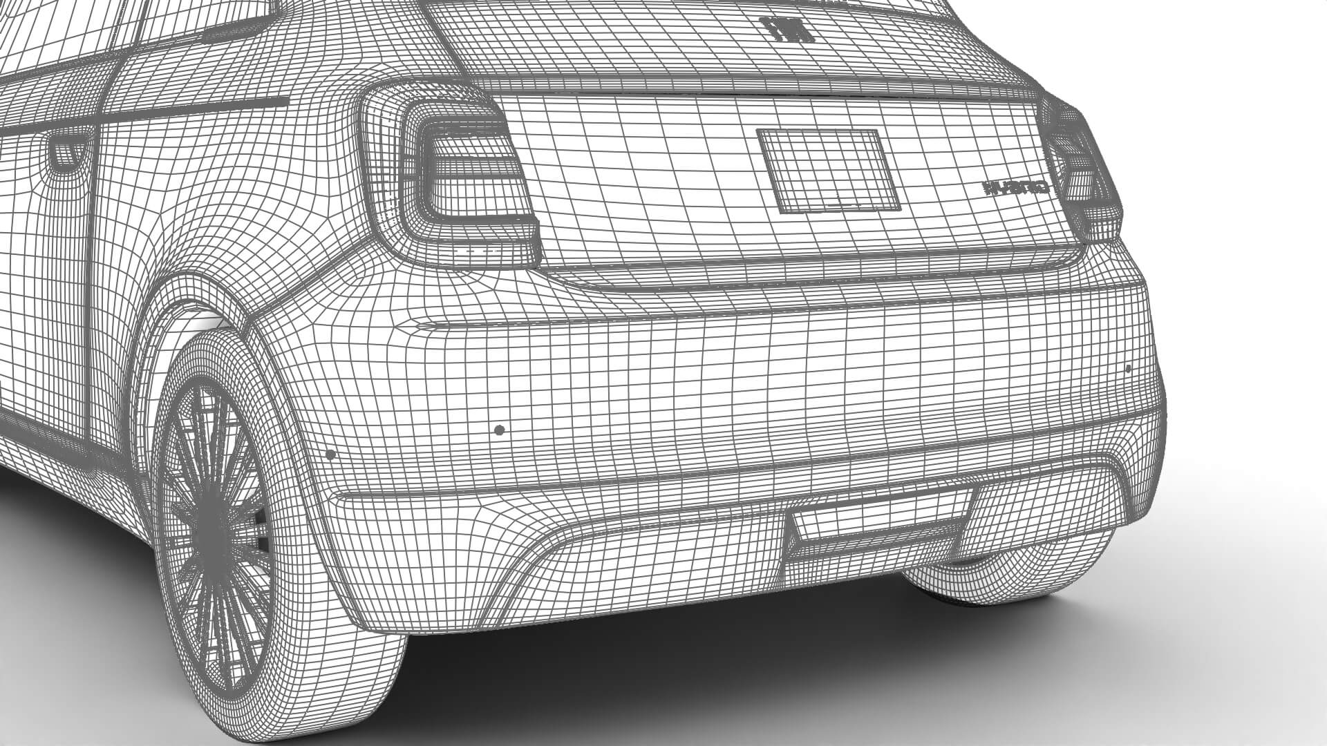 Fiat 500 Hybrid 2026 3D Model