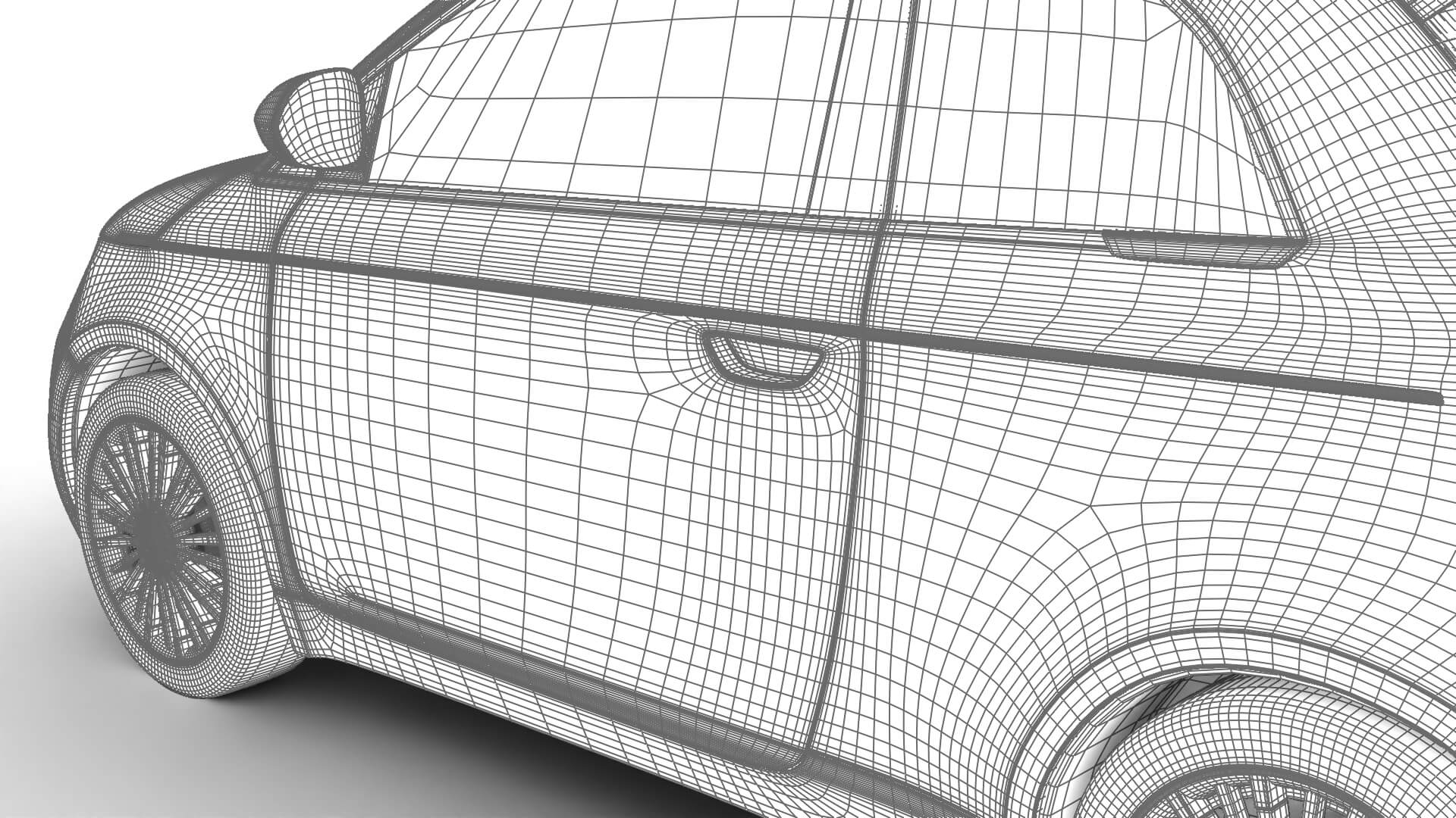 Fiat 500 Hybrid 2026 3D Model