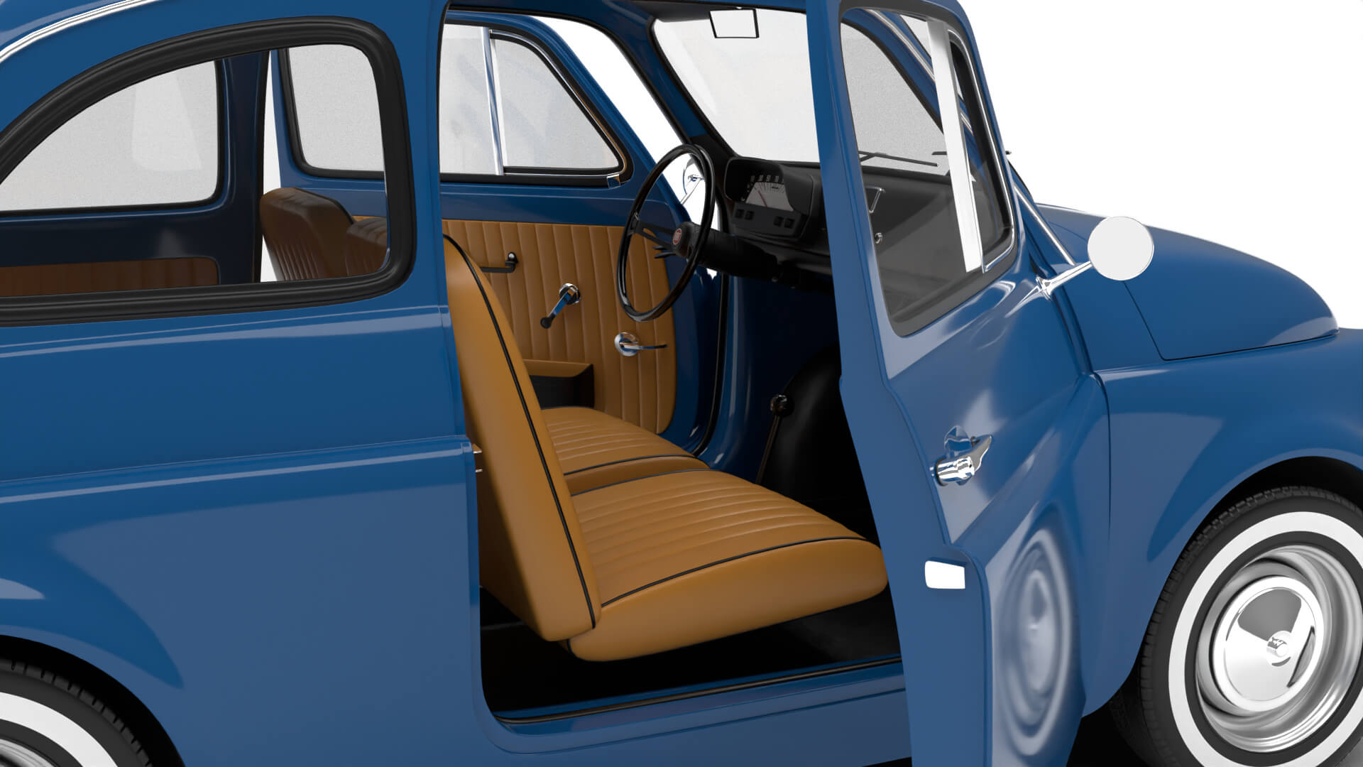 Fiat 500L 1969 HQ 3D Model