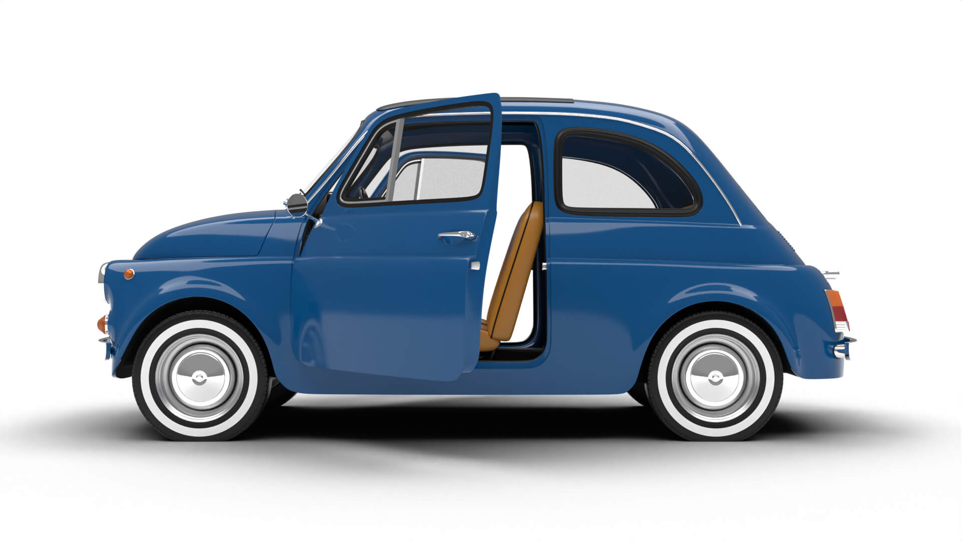 Fiat 500L 1969 HQ 3D Model
