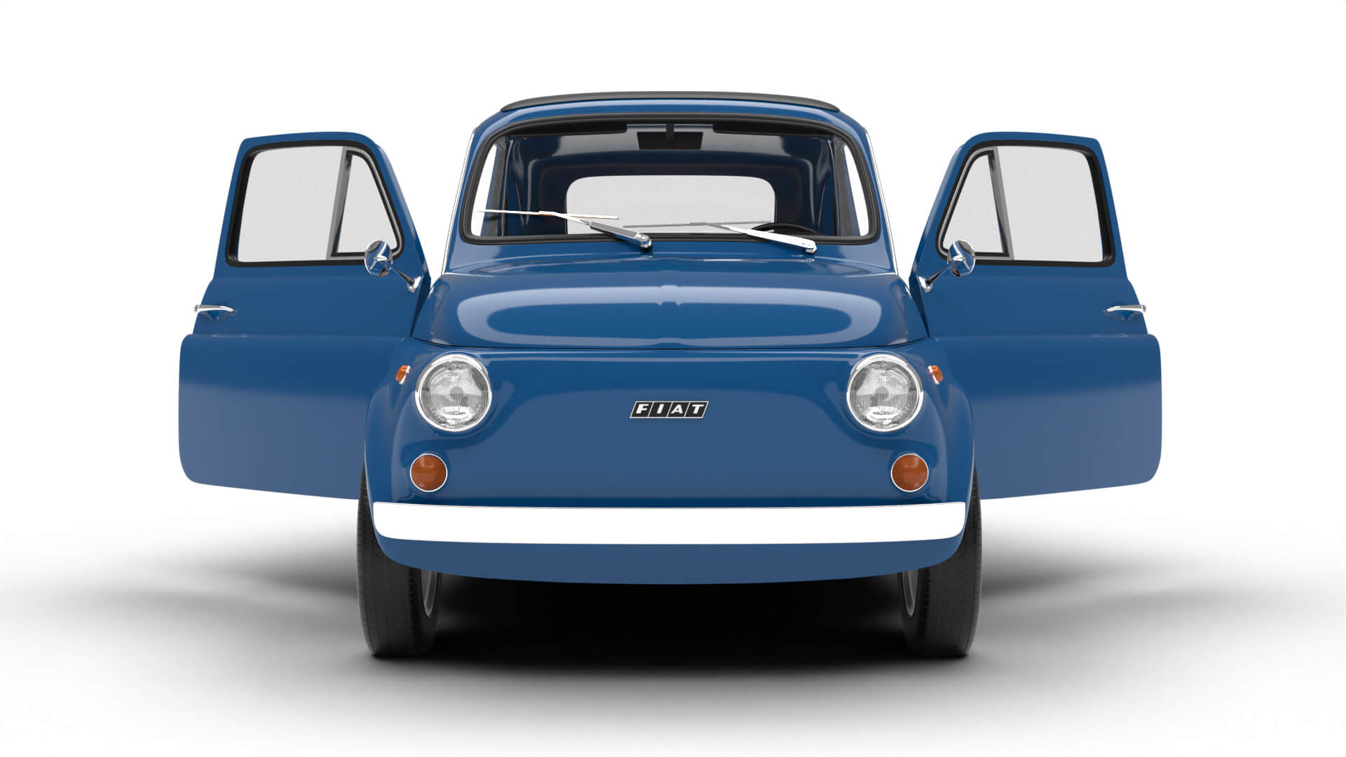 Fiat 500L 1969 HQ 3D Model