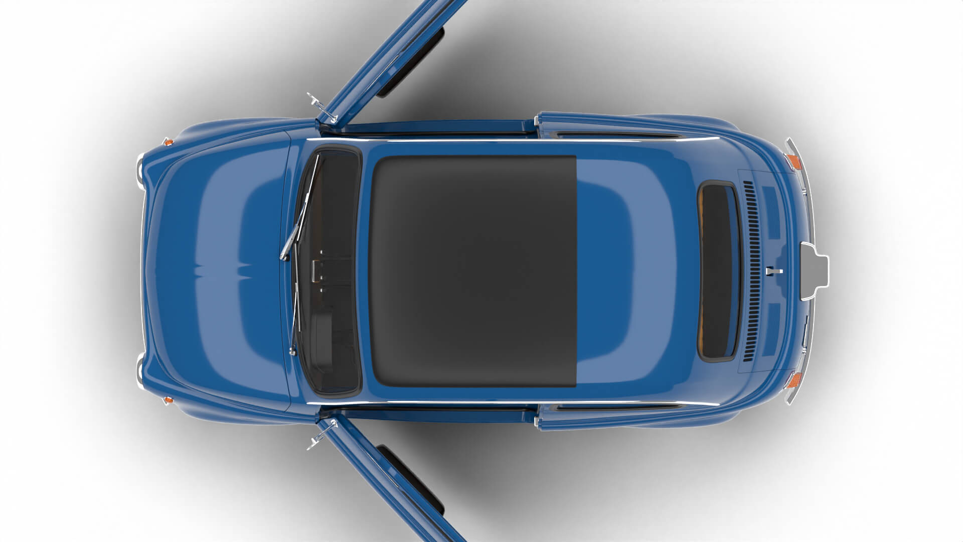 Fiat 500L 1969 HQ 3D Model