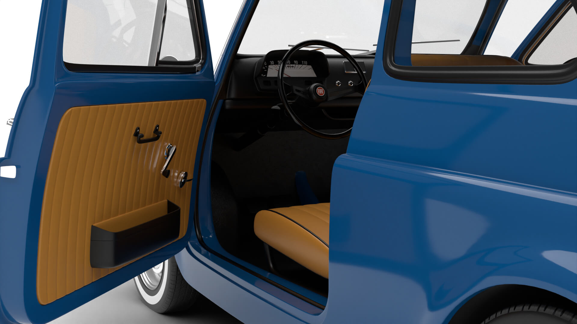 Fiat 500L 1969 HQ 3D Model