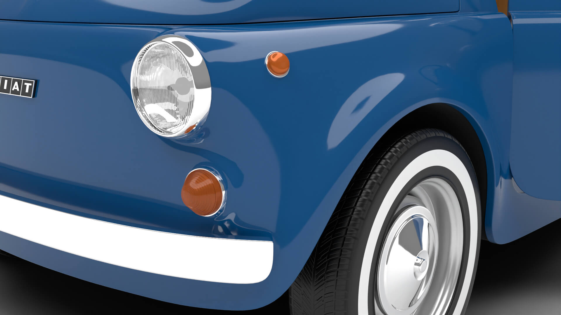 Fiat 500L 1969 HQ 3D Model