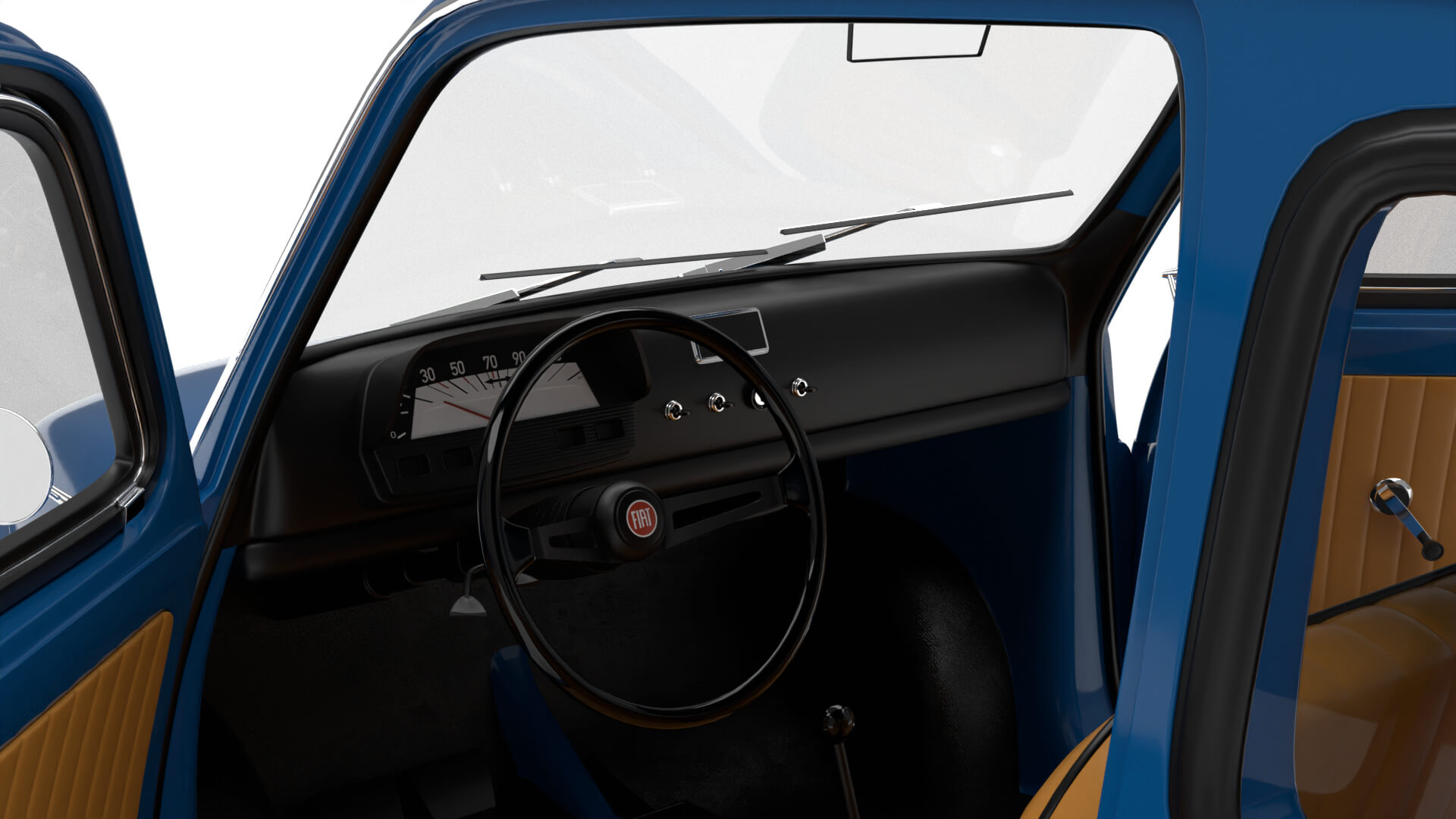 Fiat 500L 1969 HQ 3D Model