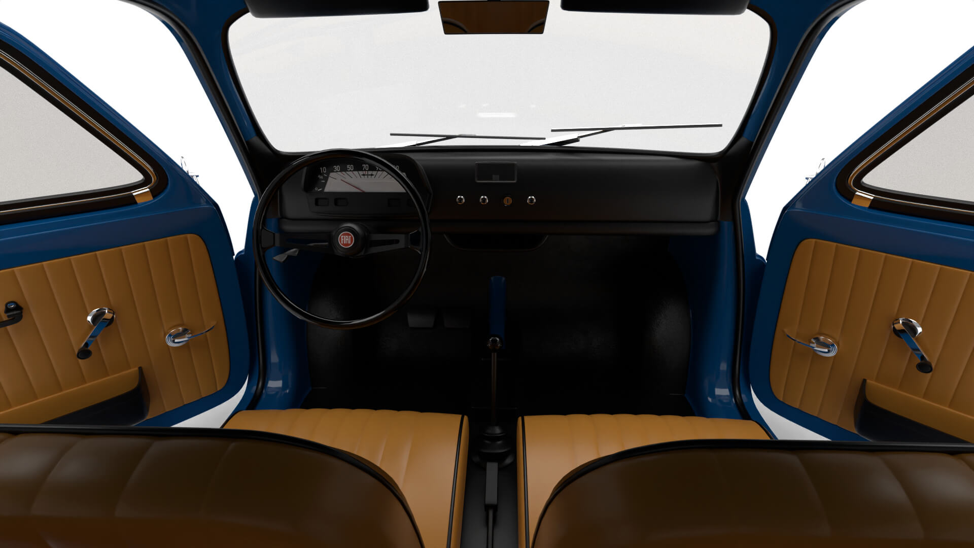 Fiat 500L 1969 HQ 3D Model
