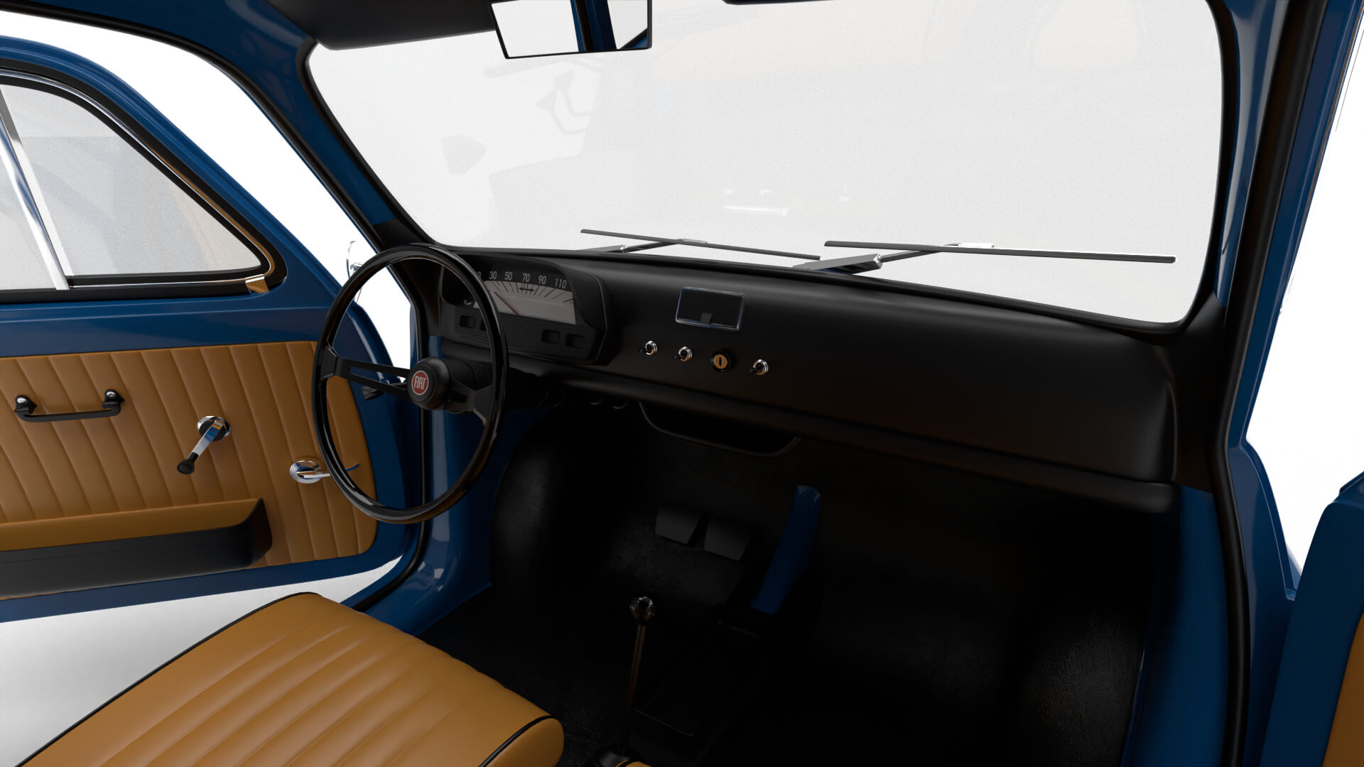 Fiat 500L 1969 HQ 3D Model