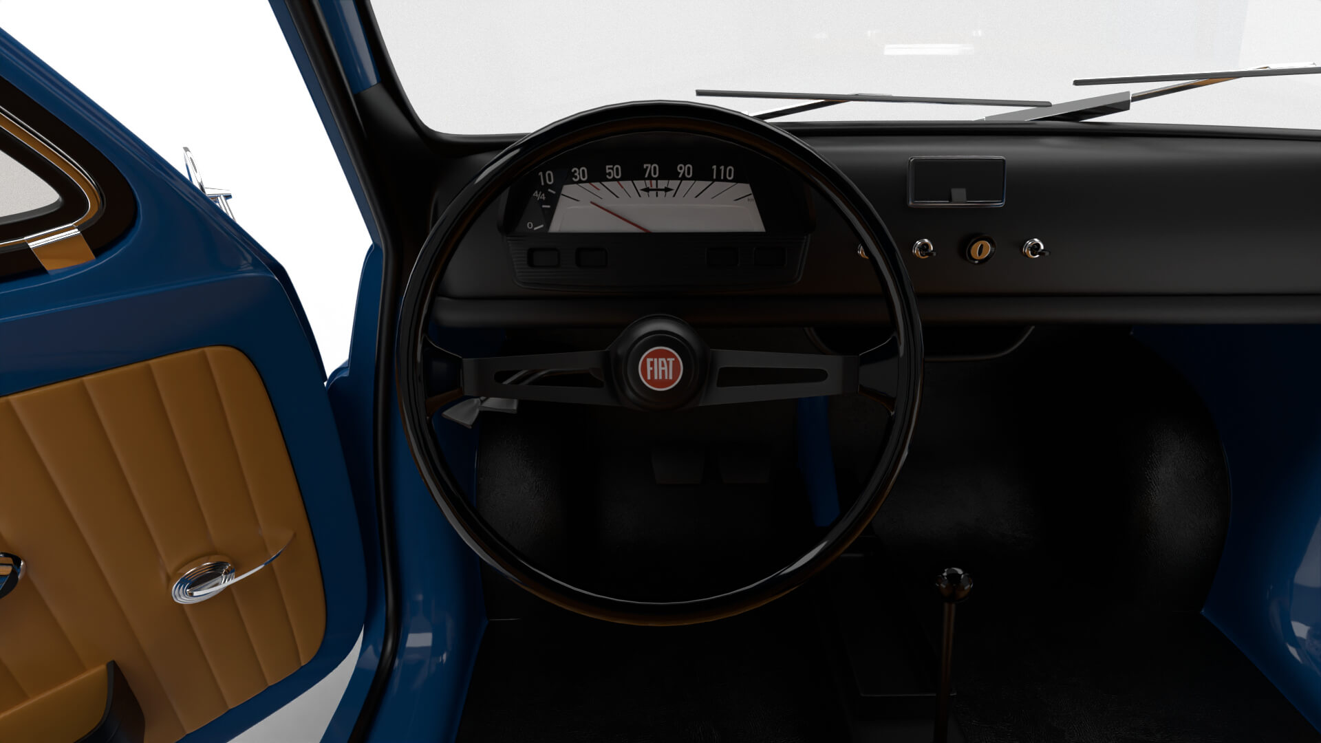 Fiat 500L 1969 HQ 3D Model