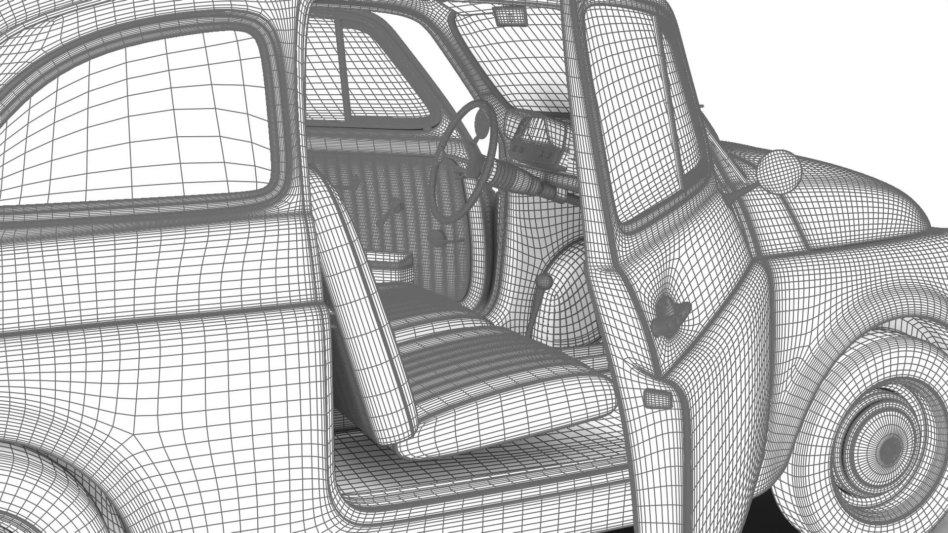 Fiat 500L 1969 HQ 3D Model