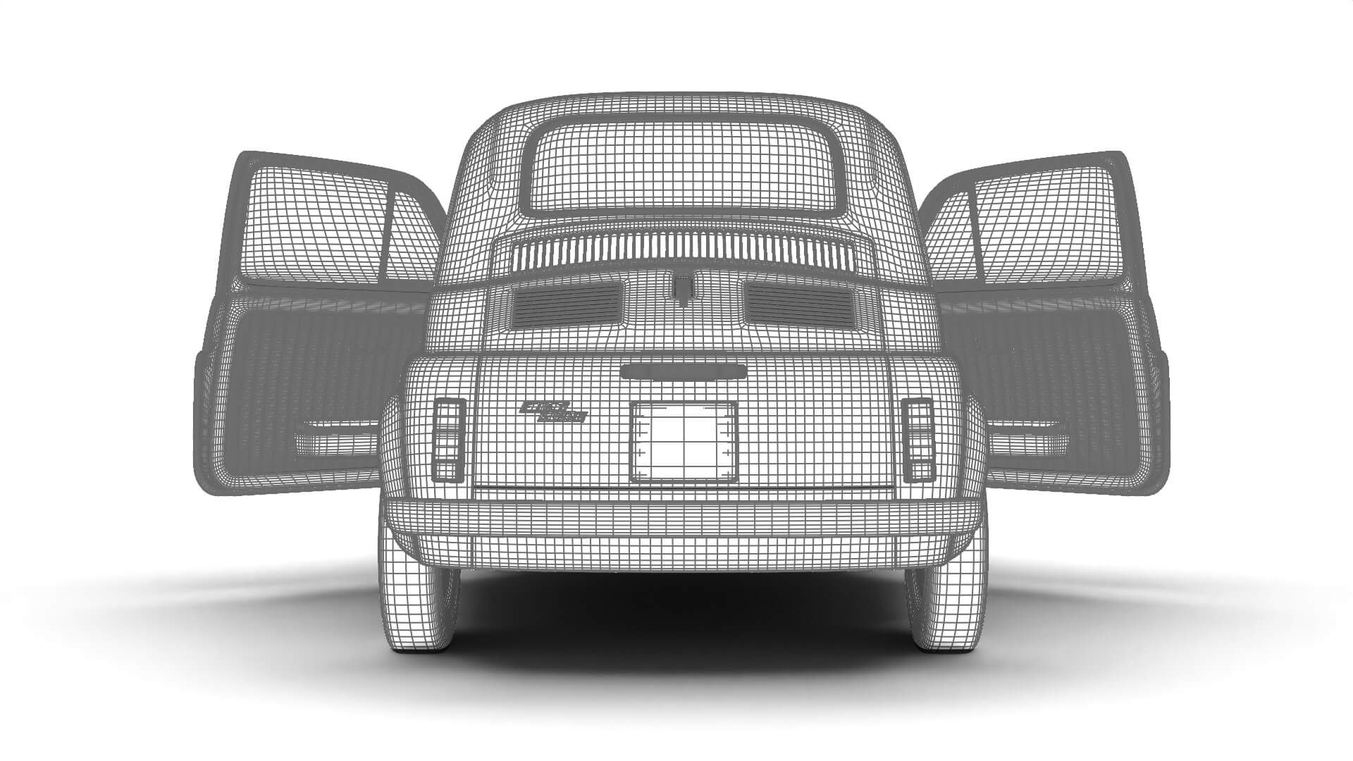 Fiat 500L 1969 HQ 3D Model