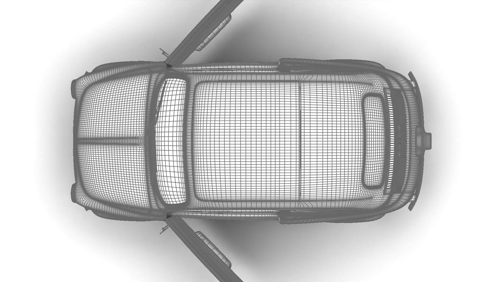 Fiat 500L 1969 HQ 3D Model