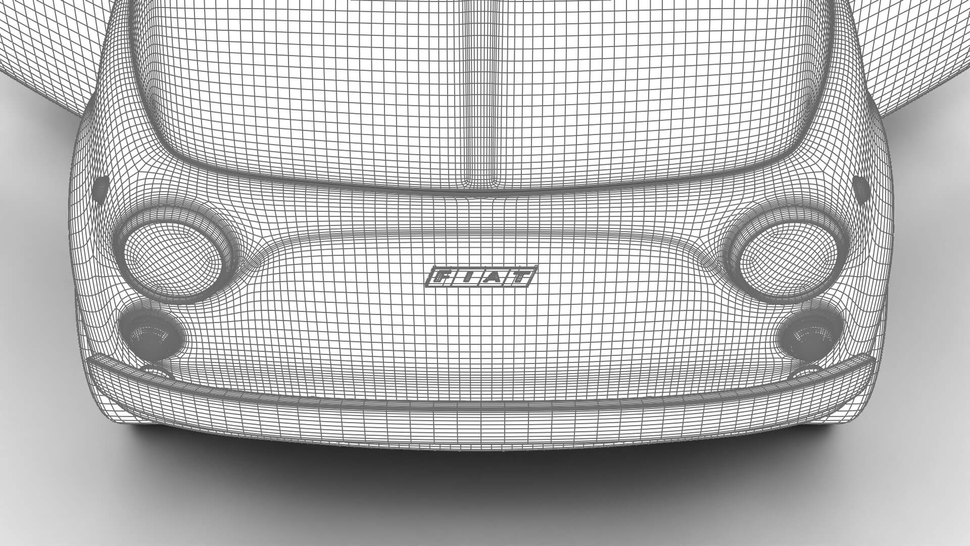 Fiat 500L 1969 HQ 3D Model