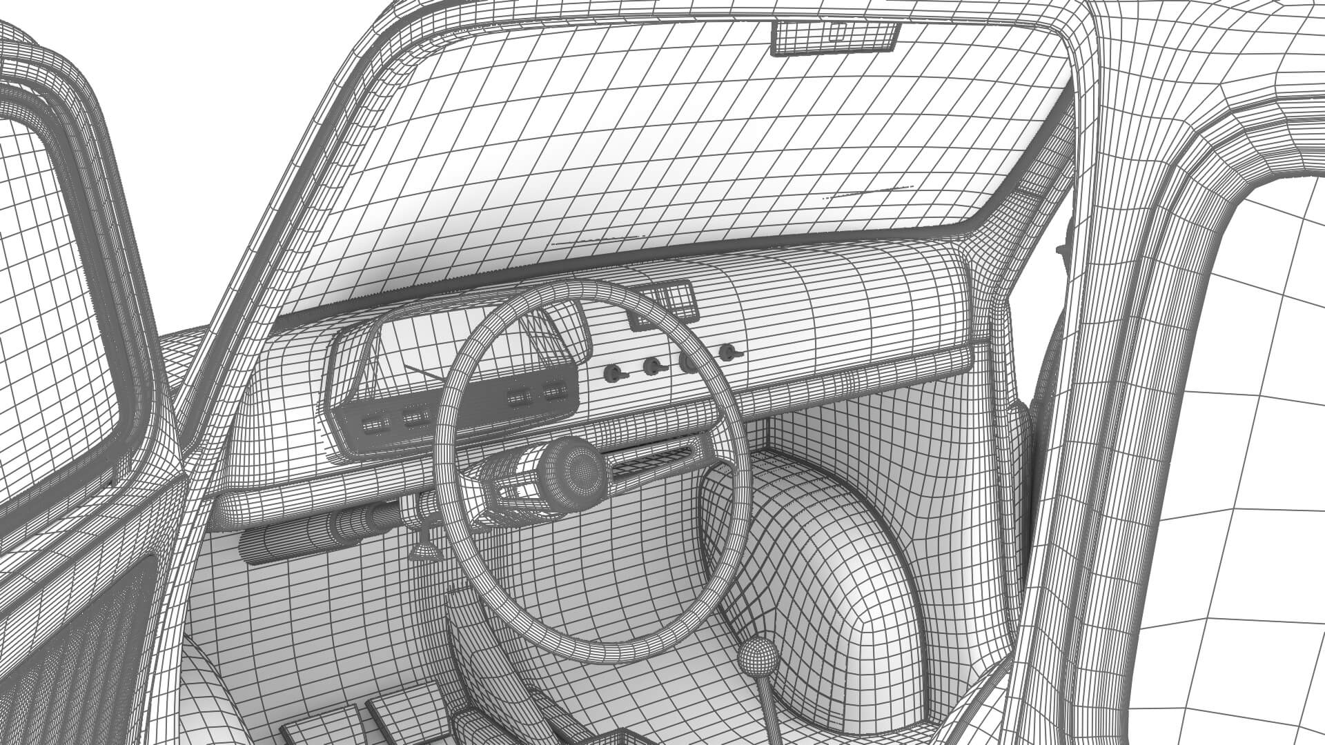 Fiat 500L 1969 HQ 3D Model
