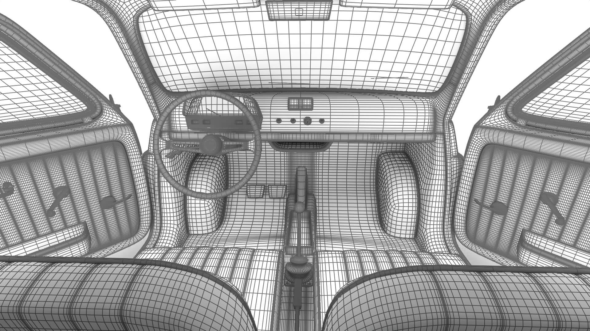 Fiat 500L 1969 HQ 3D Model