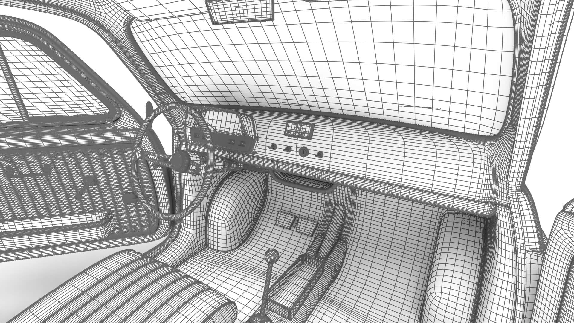 Fiat 500L 1969 HQ 3D Model