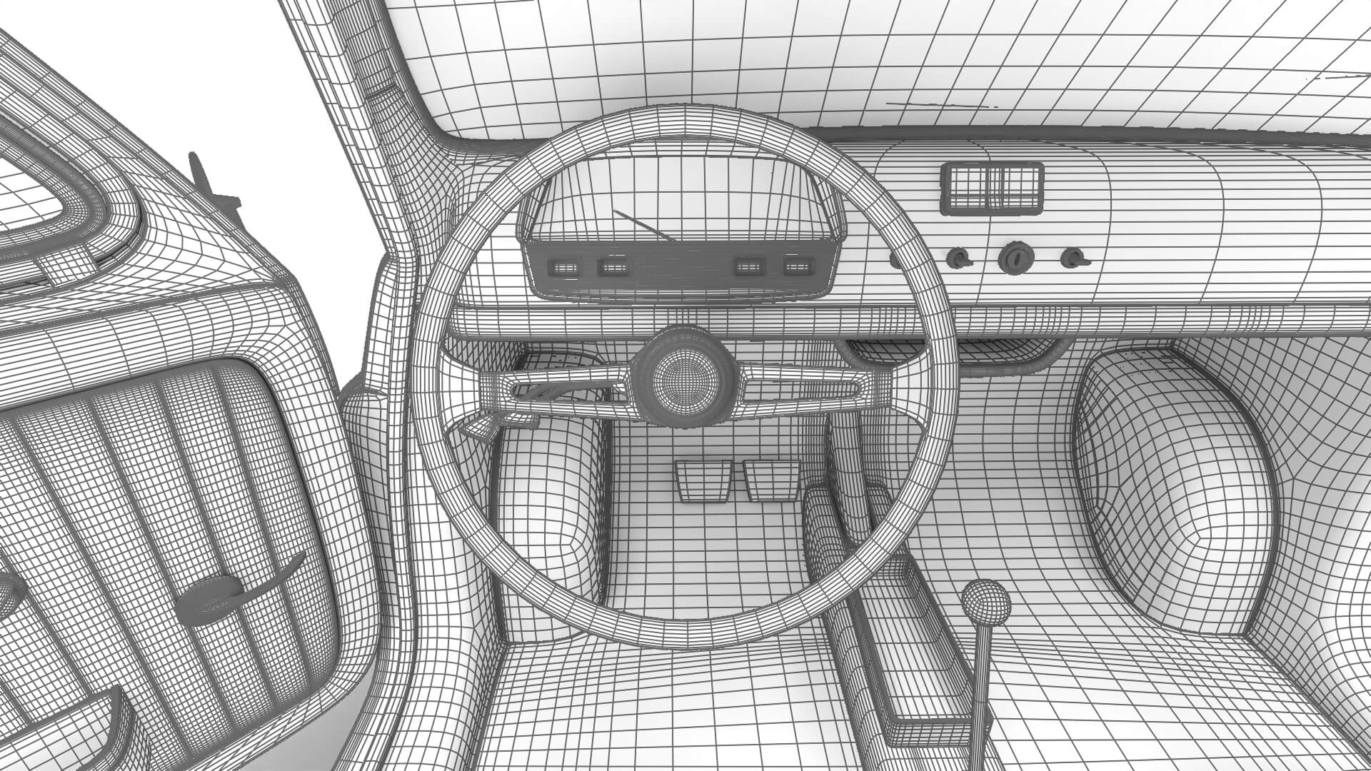 Fiat 500L 1969 HQ 3D Model