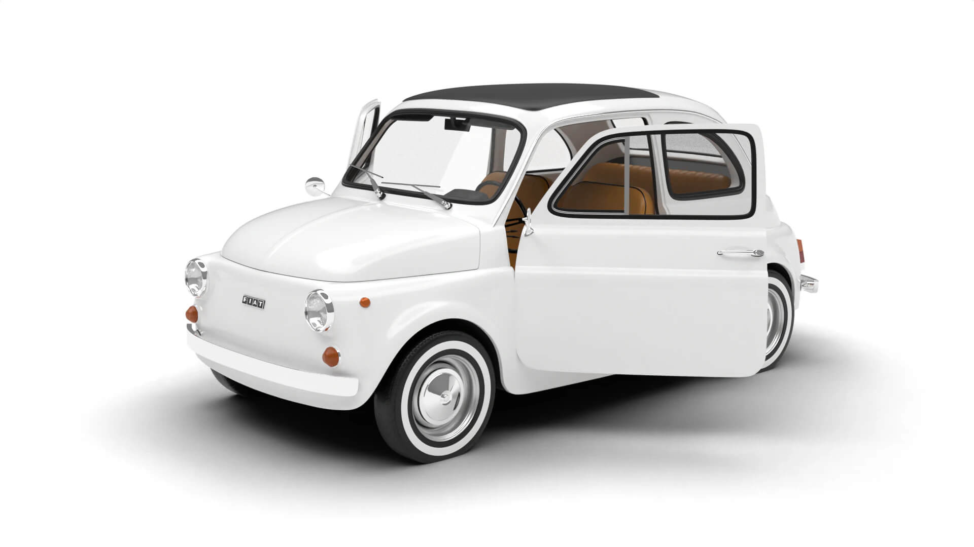 Fiat 500L 1969 HQ 3D Model