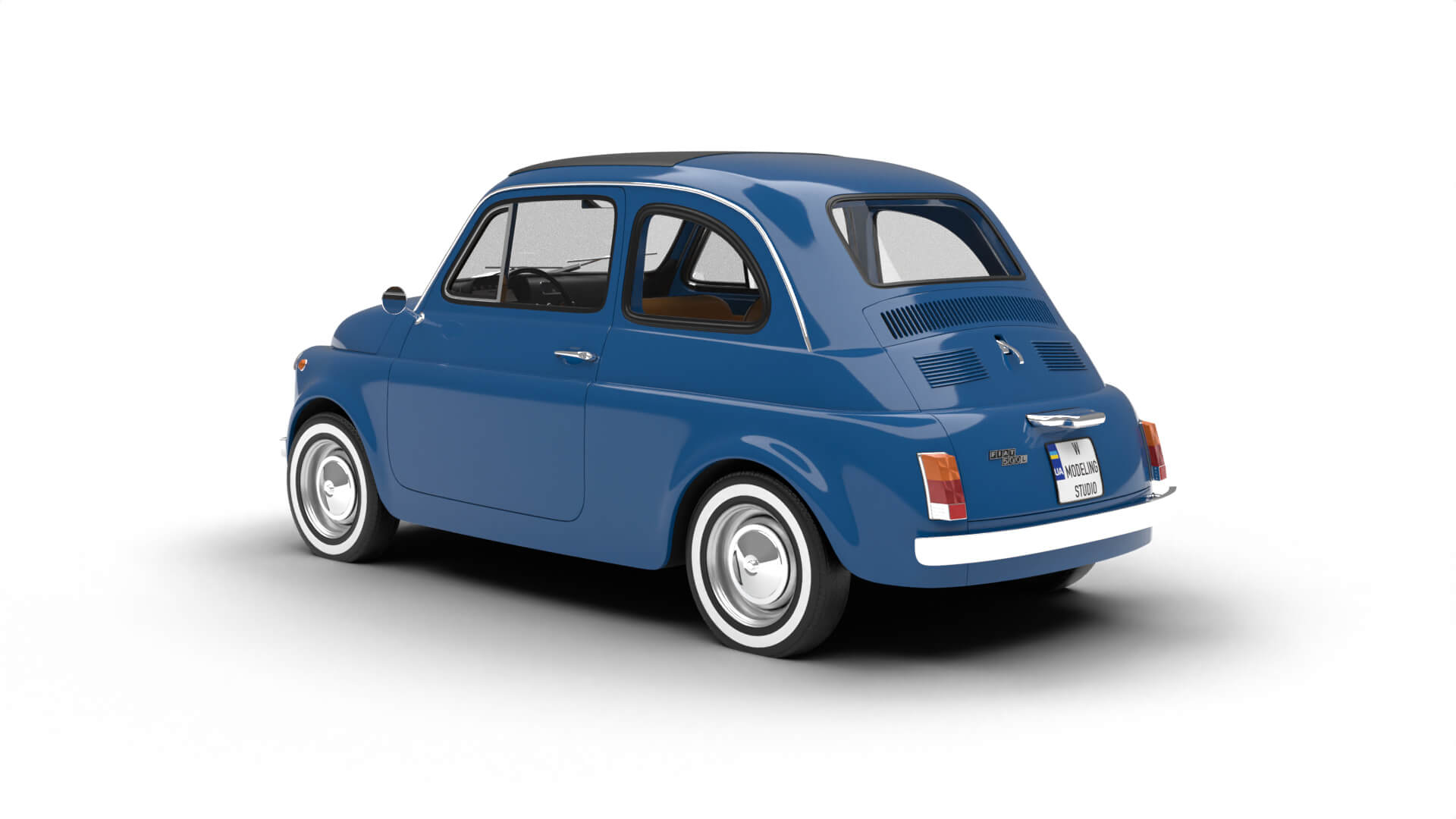Fiat 500L 1969 3D Model