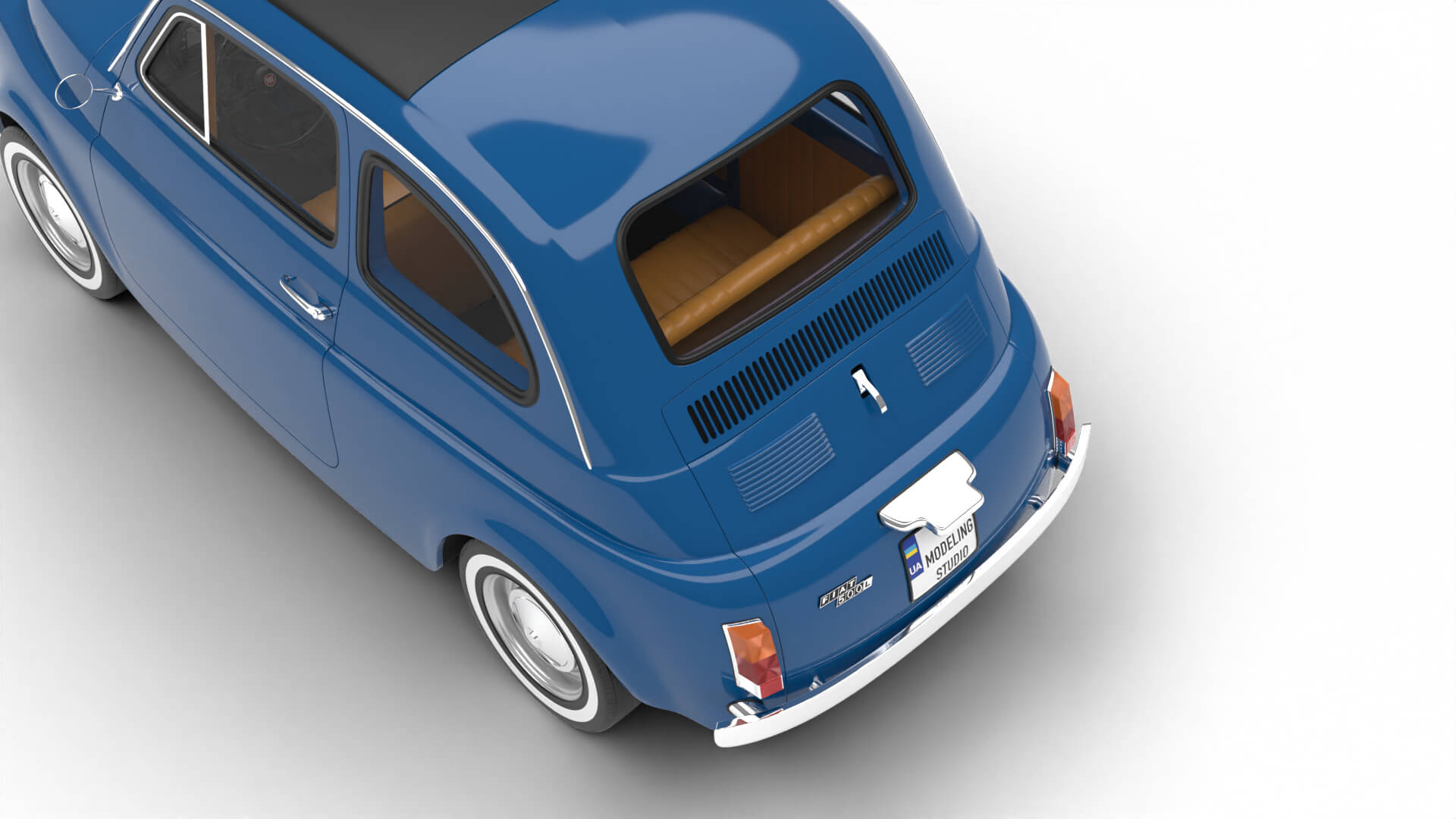 Fiat 500L 1969 3D Model