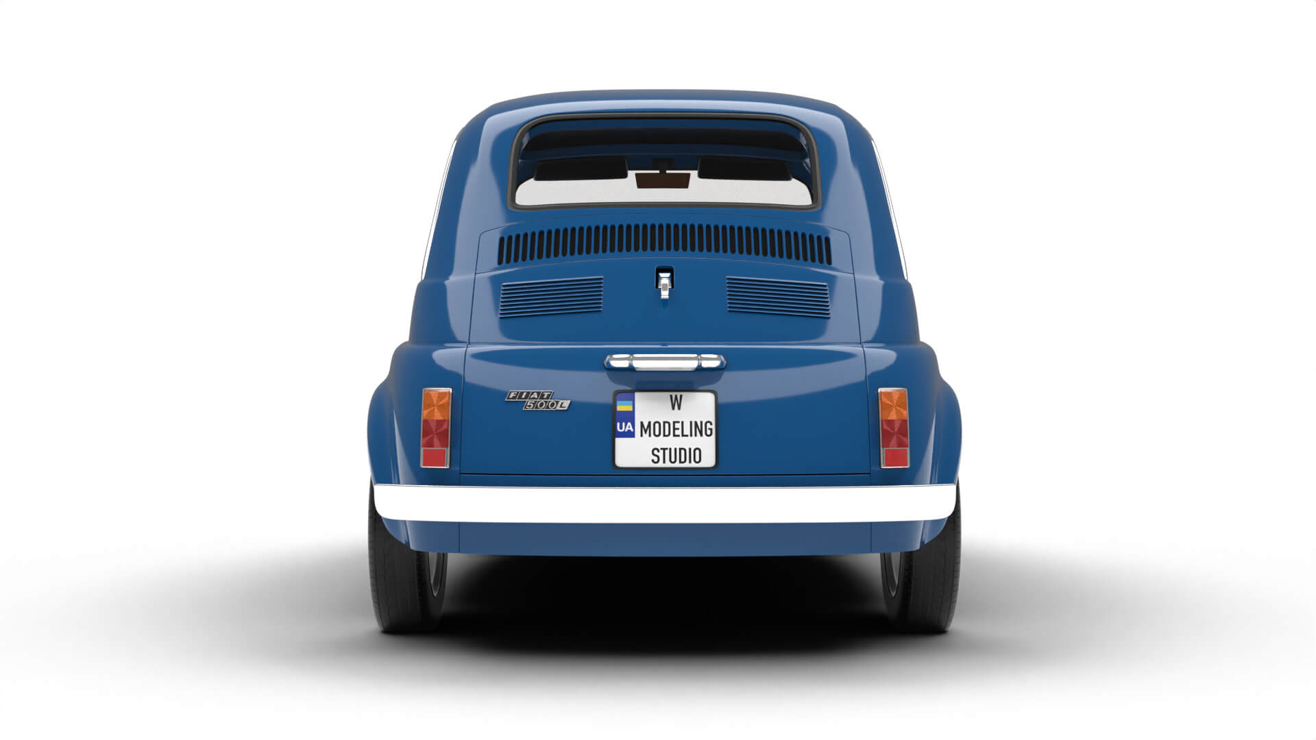 Fiat 500L 1969 3D Model