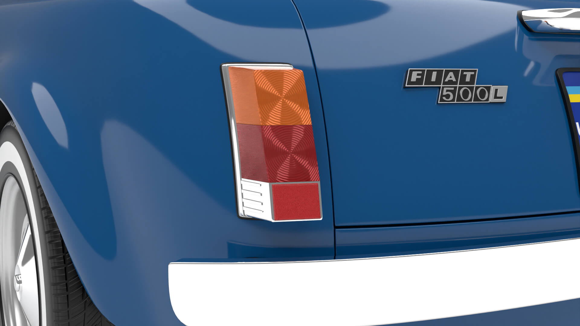 Fiat 500L 1969 3D Model