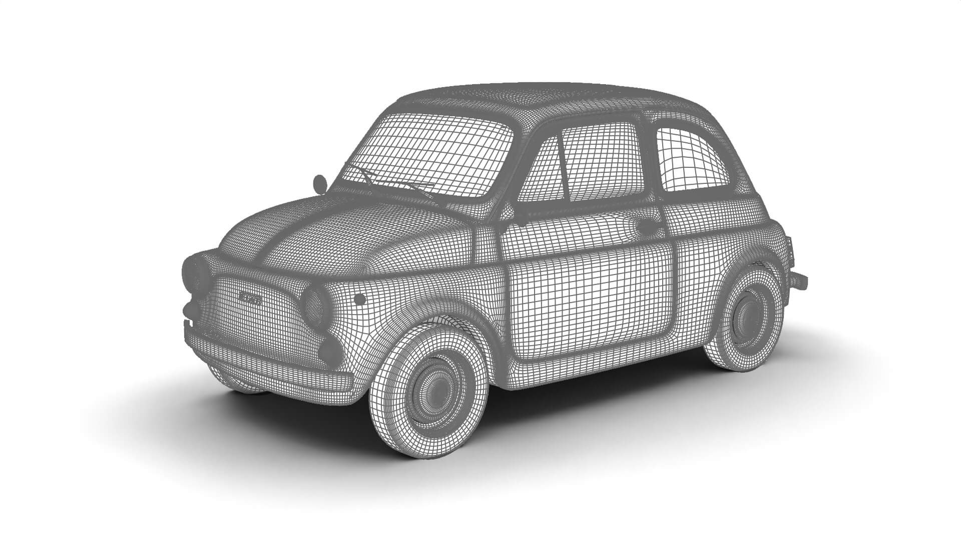 Fiat 500L 1969 3D Model