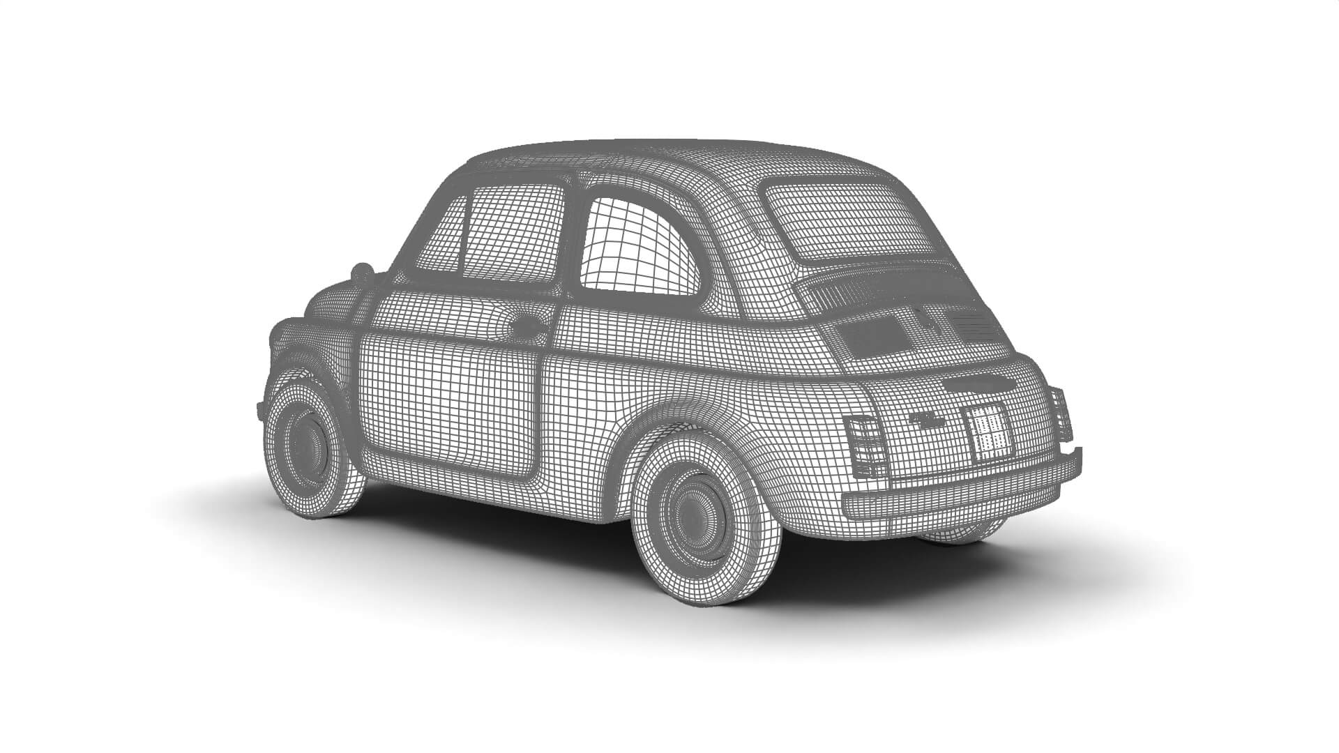 Fiat 500L 1969 3D Model