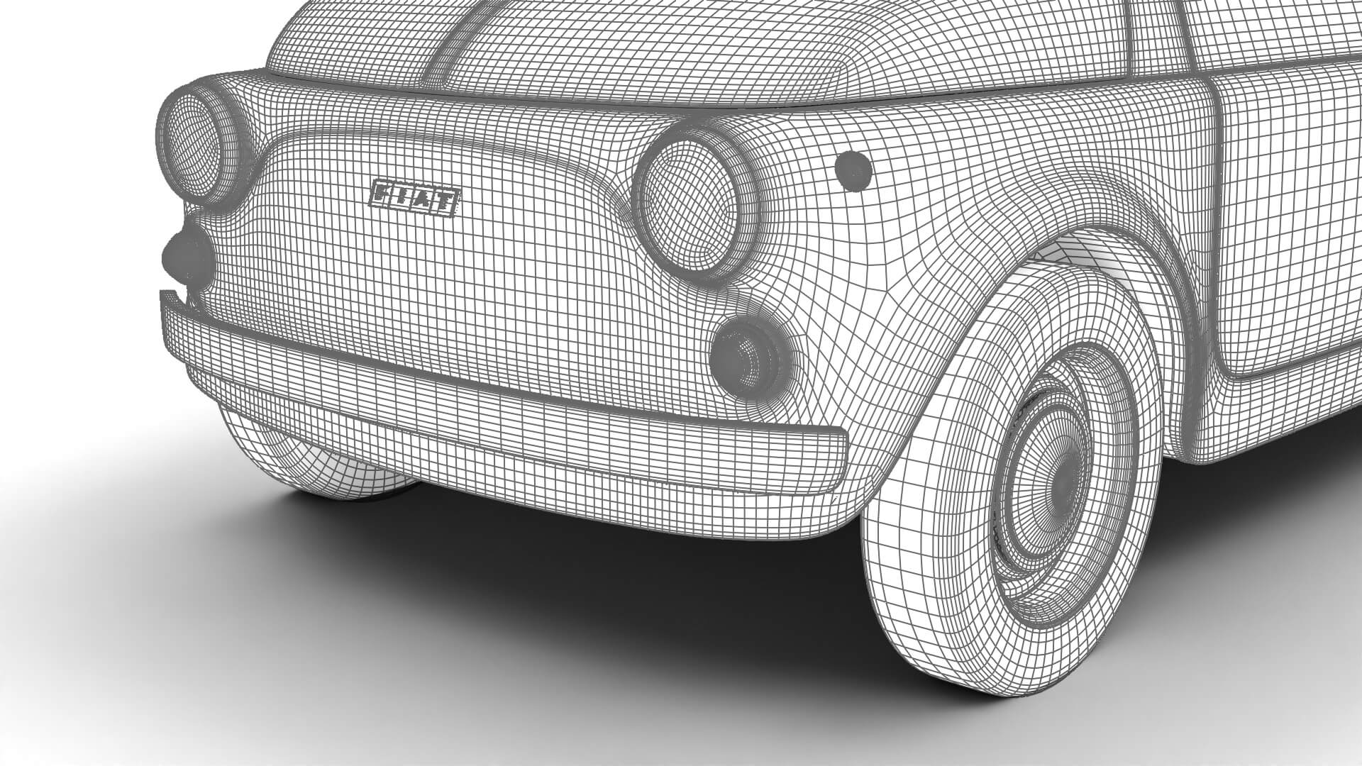 Fiat 500L 1969 3D Model